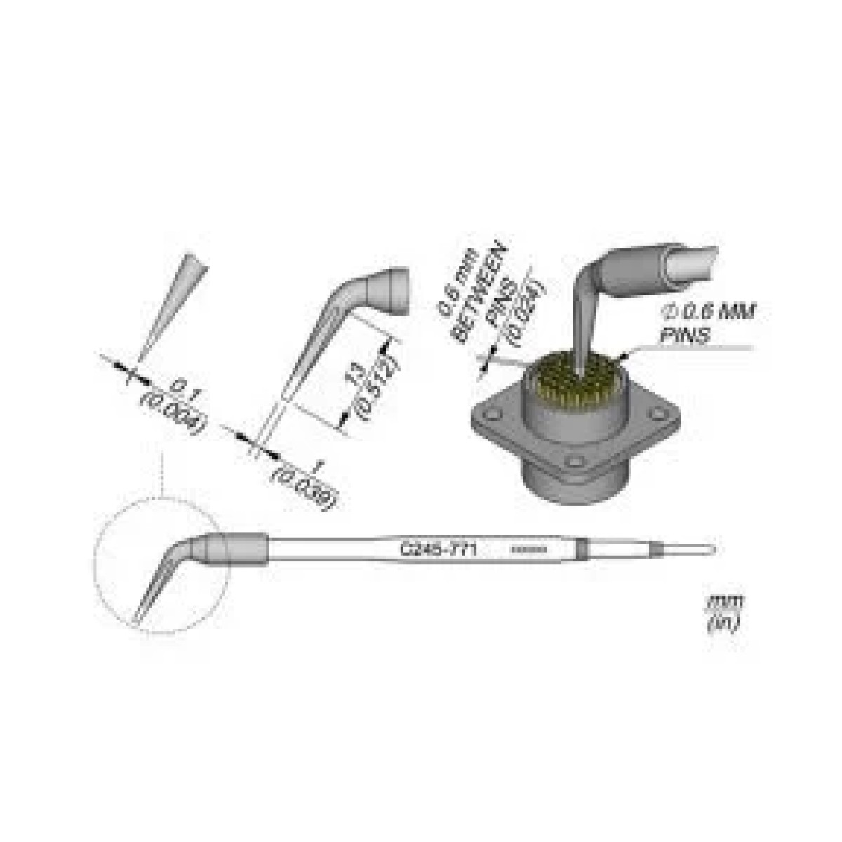 Jbc C245-771 Pin Lehimleme Havya Ucu