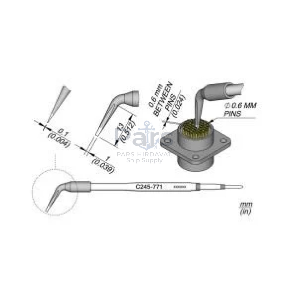 Jbc C245-771 Pin Lehimleme Havya Ucu