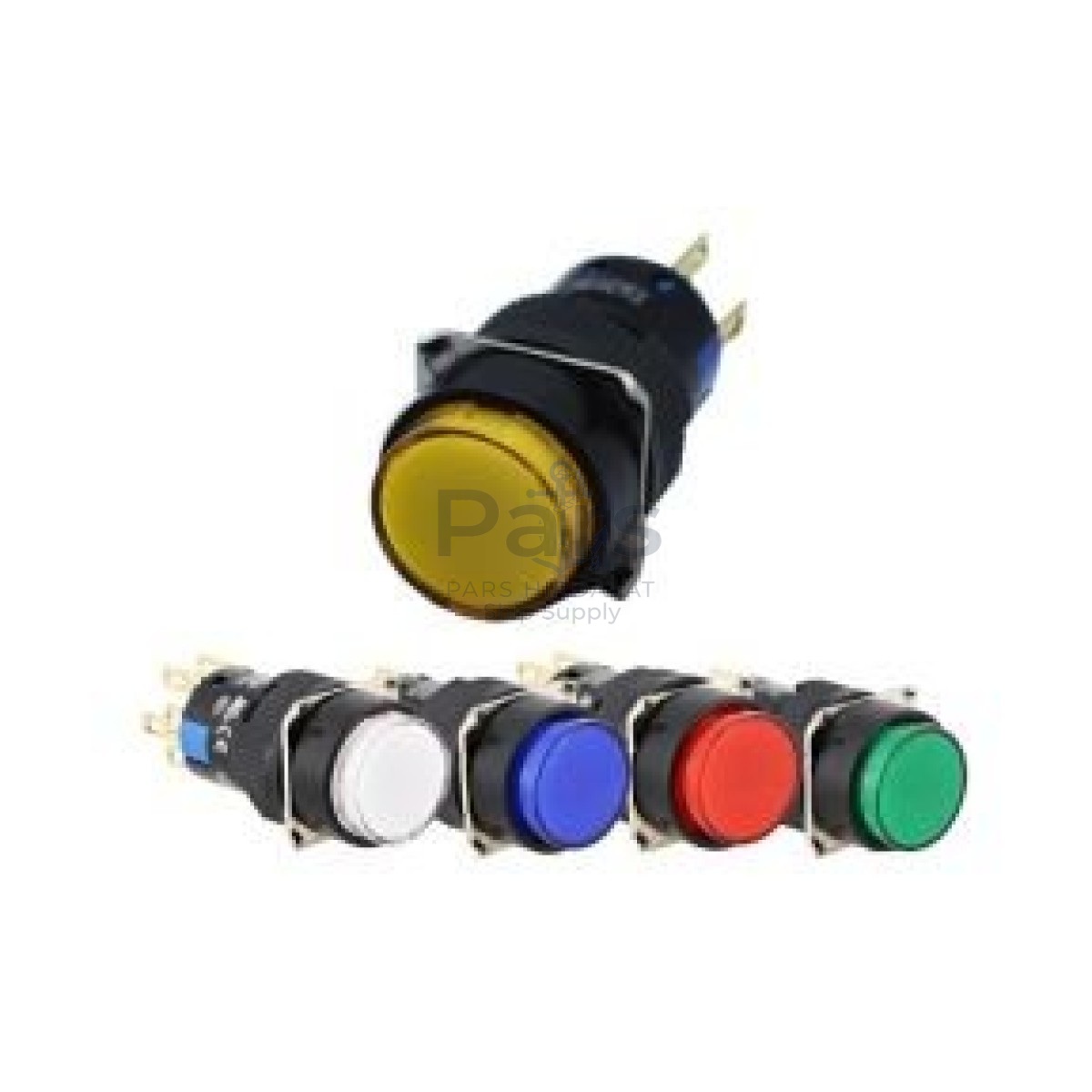 Tron 16mm Yuvarlak Ledli Kalıcı Buton