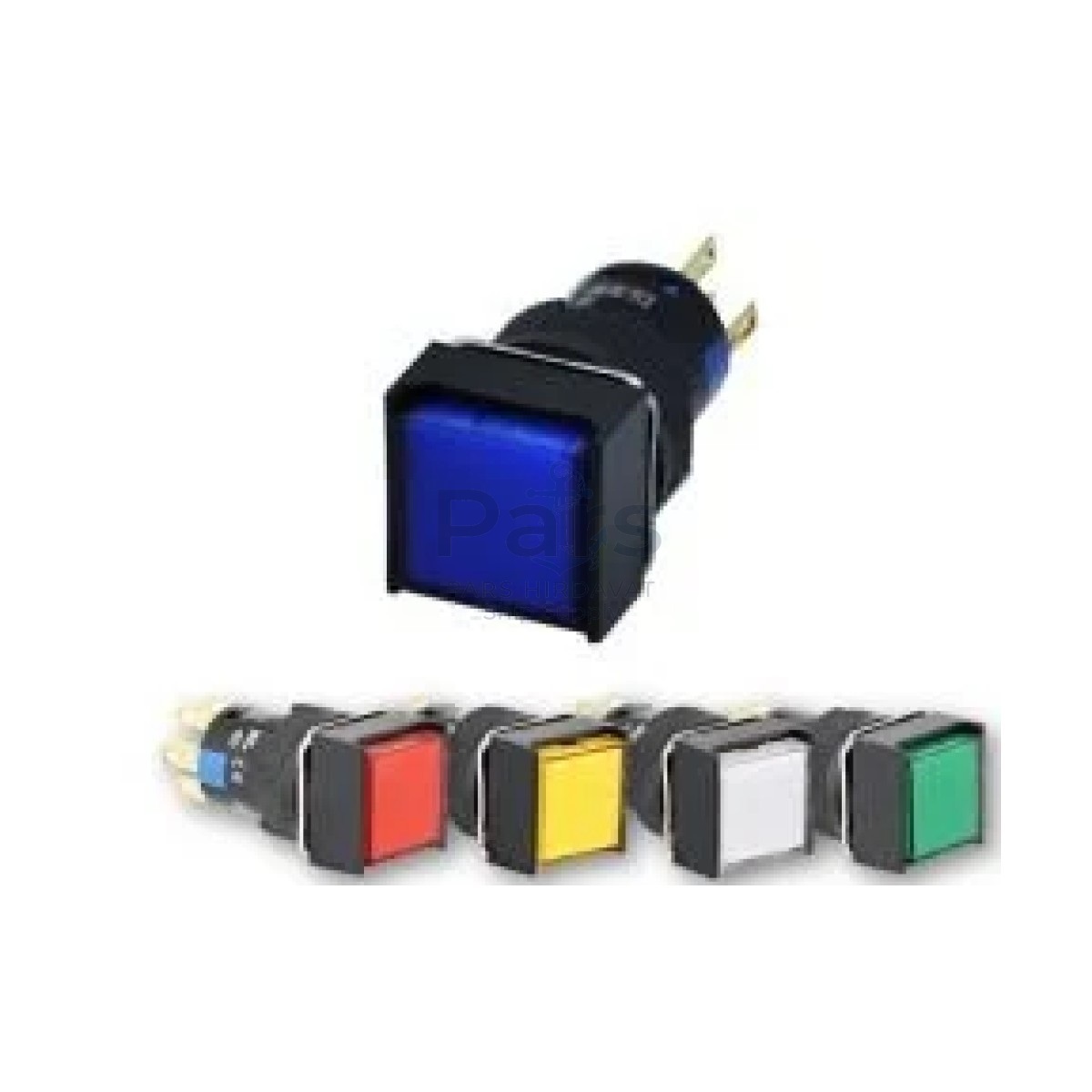 Tron 16mm Kare Ledli Kalıcı Buton