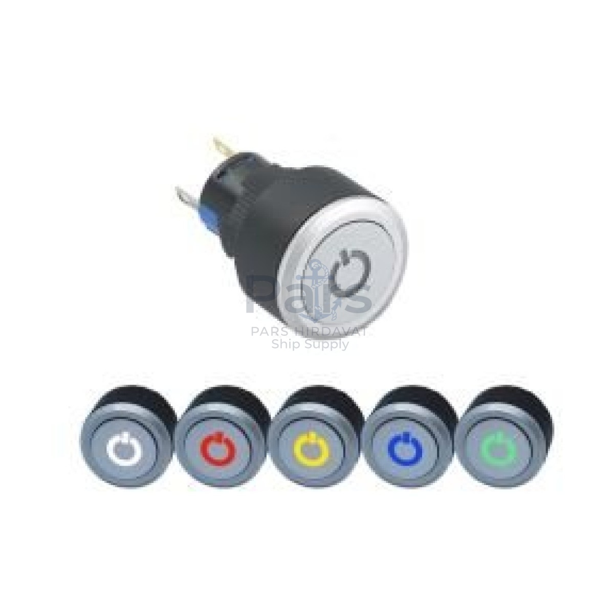 Tron 16-22mm Power Logolu Işıklı Yaylı Buton