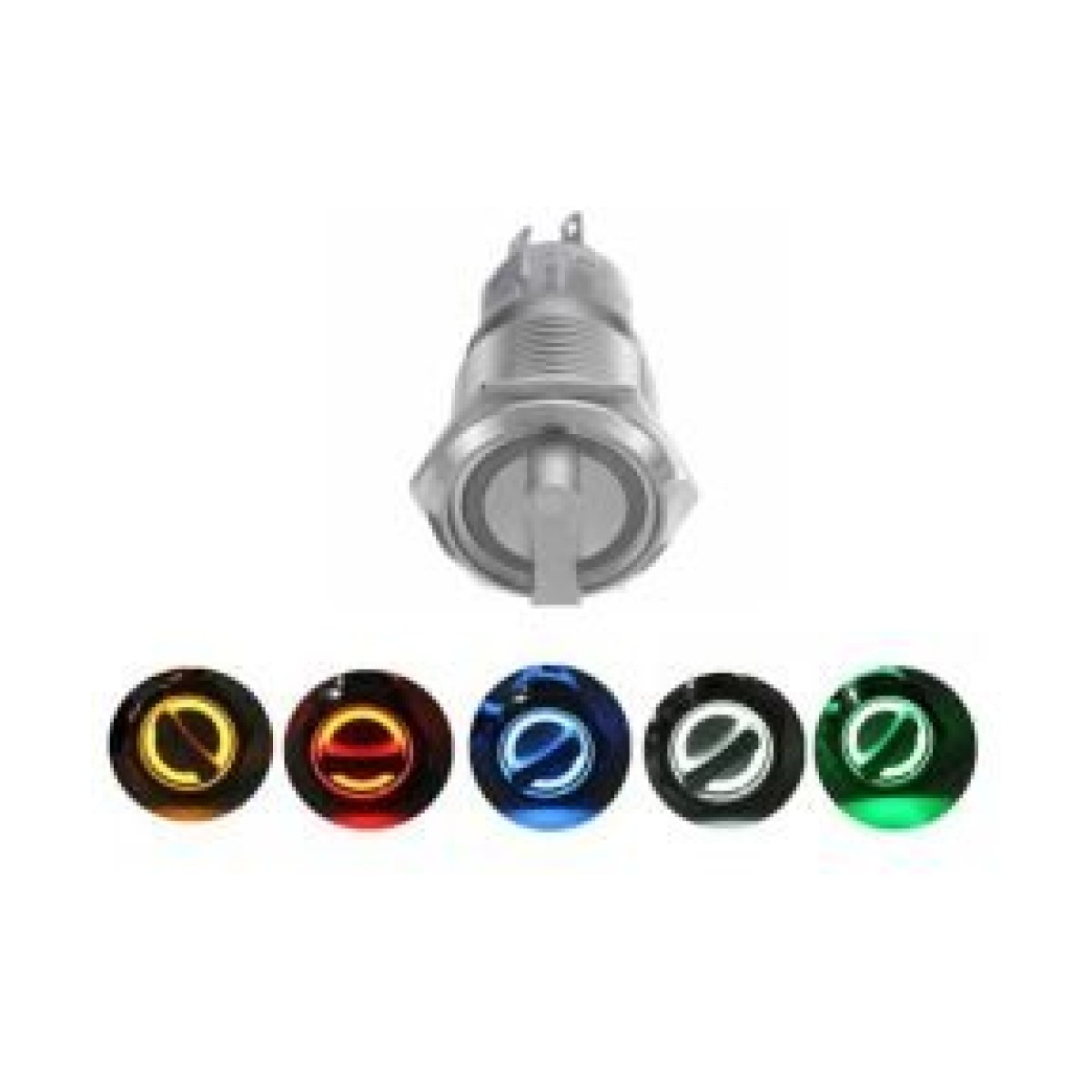 19mm 0-1 Kalıcı Ledli Su Geçirmez Metal Mandal Buton