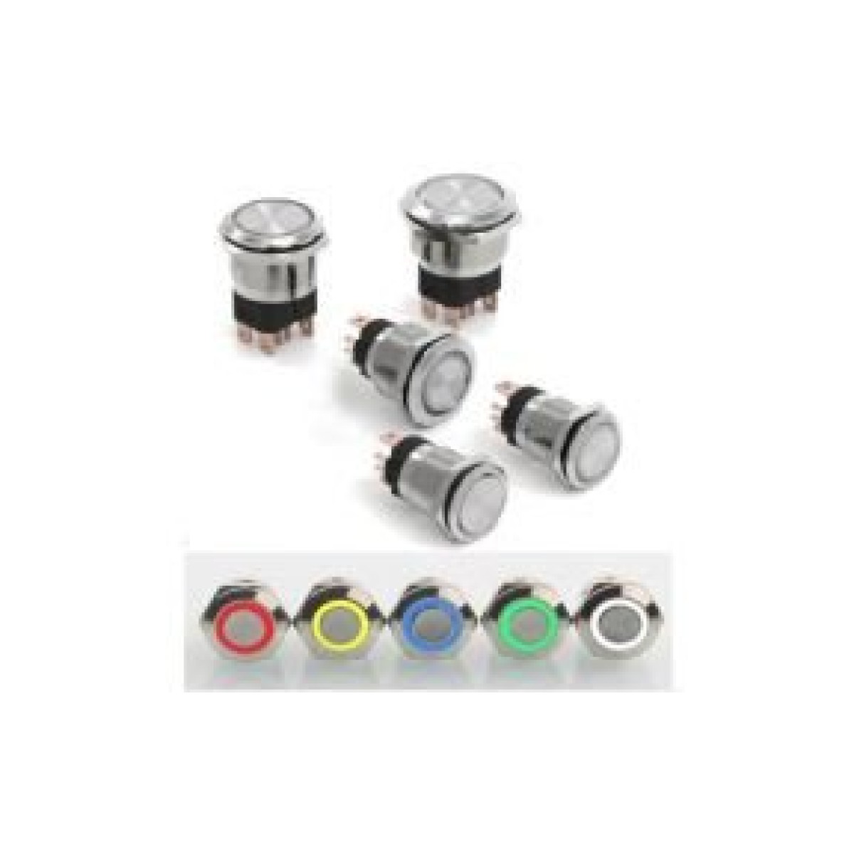 19mm IP67 Led Işıklı 20A Metal Kalıcı Buton