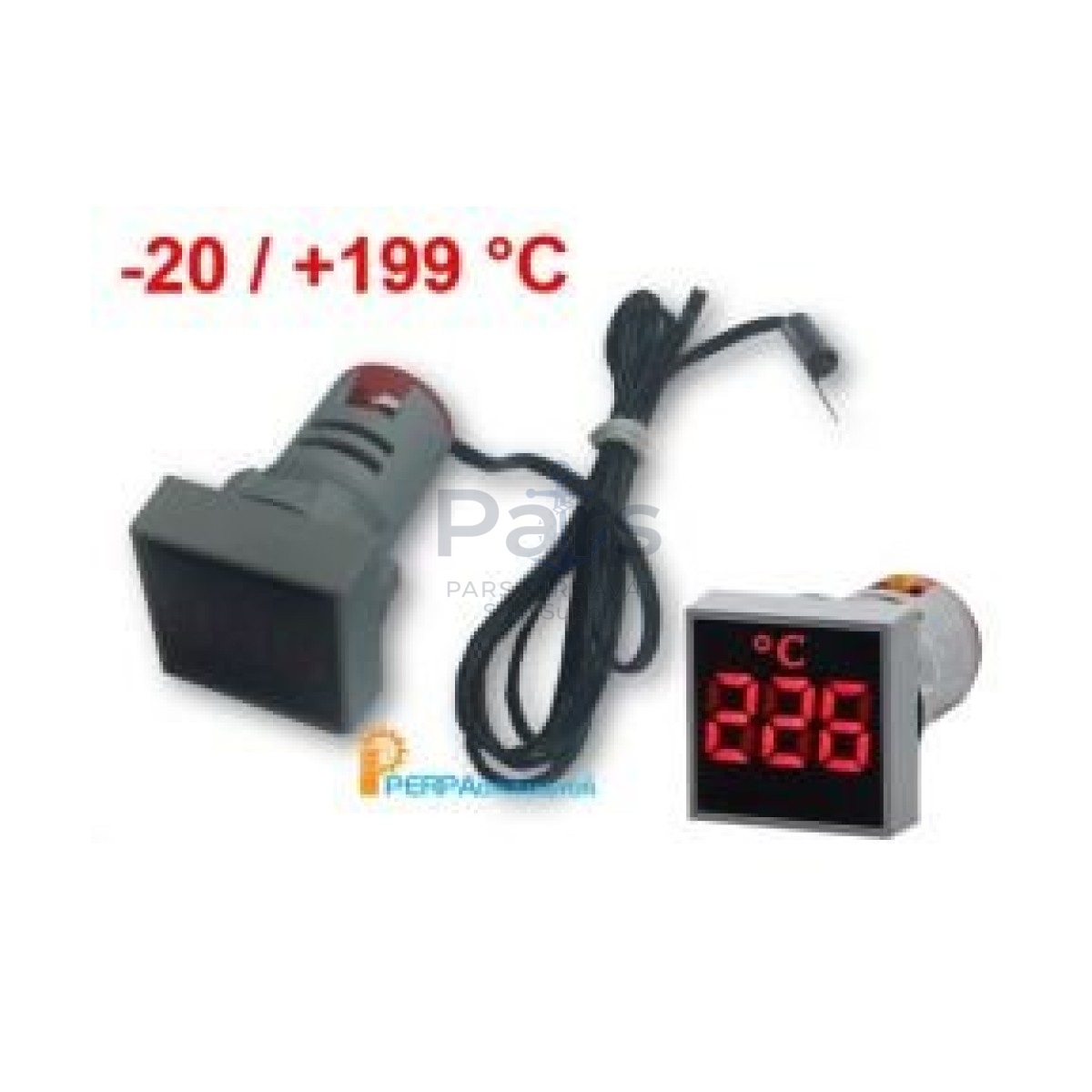 22mm LED Dijital Göstergeli Termometre