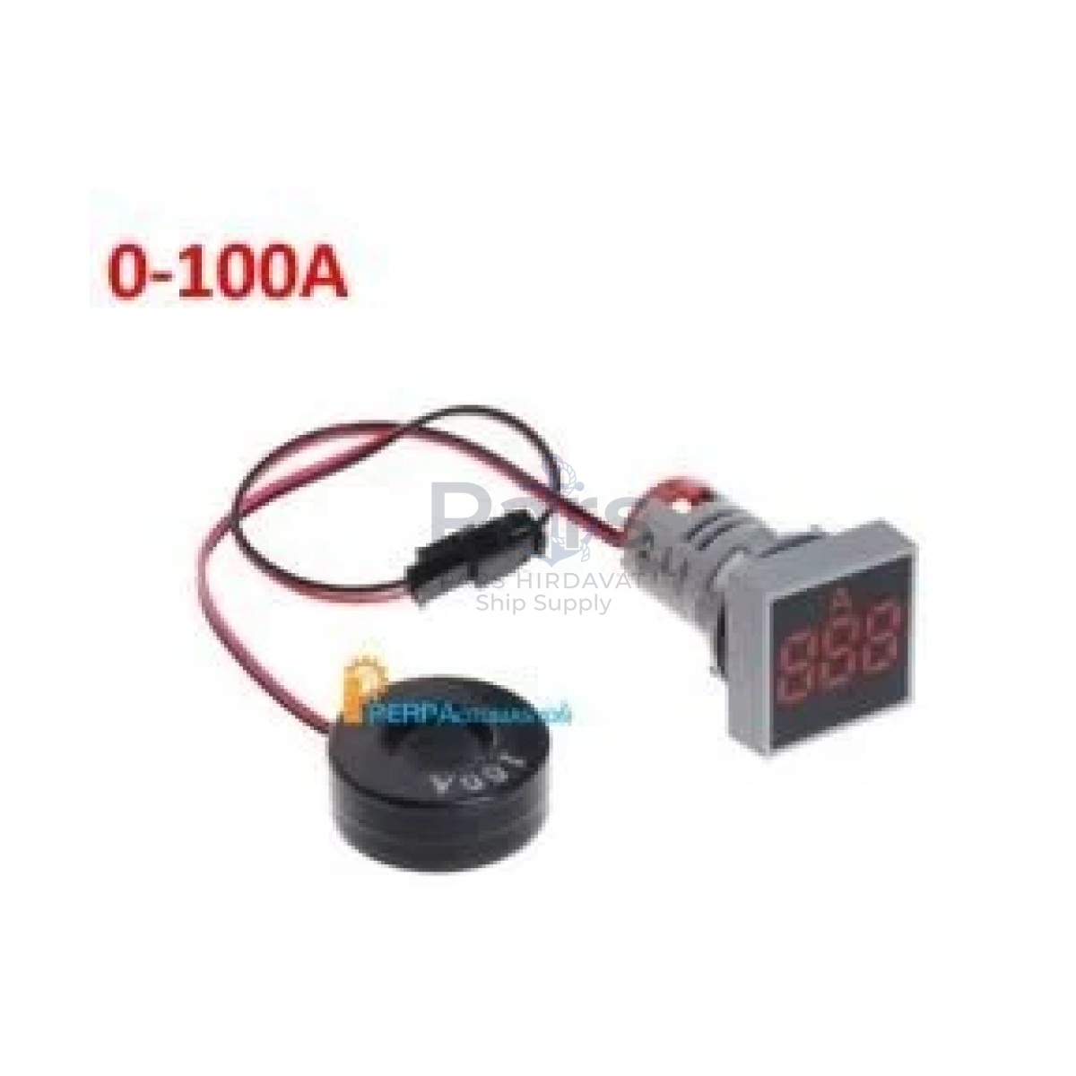 22mm Led Dijital Göstergeli Ampermetre Kare Sinyal Lambası