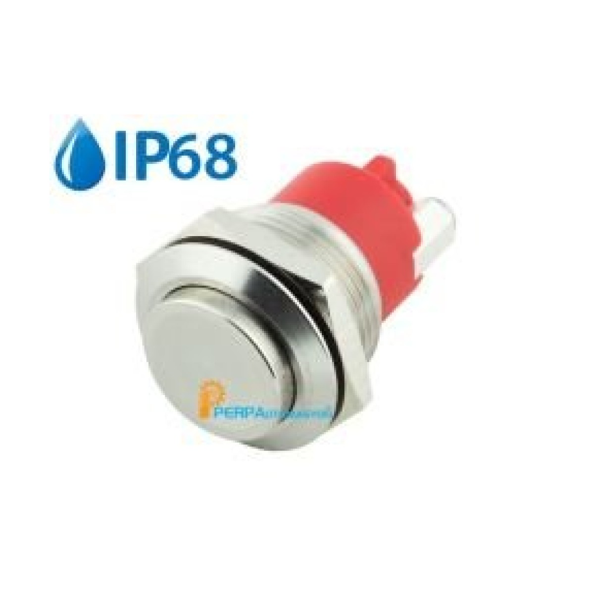 19mm IP68 Metal Yaylı Buton Çıkık Kafa