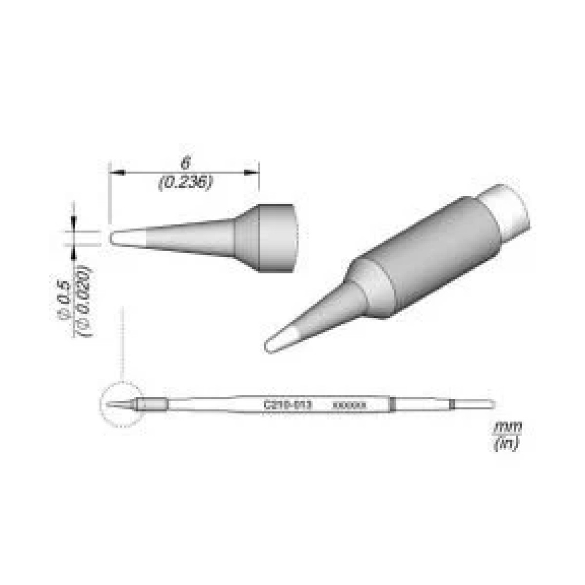 JBC C210-013 İnce Lehimleme Ucu