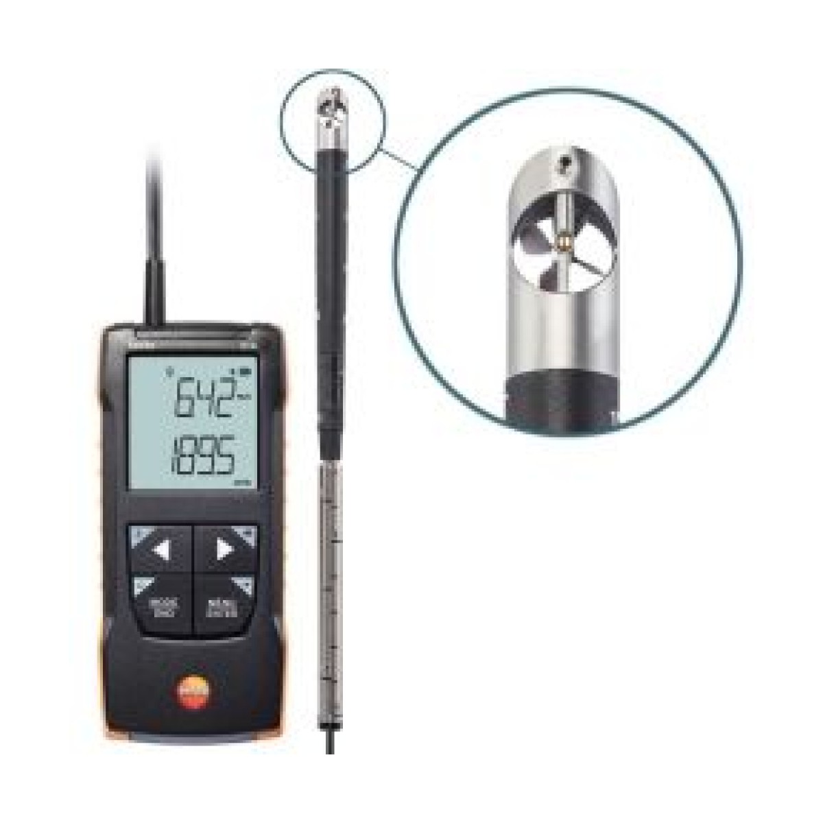 Testo 416 Kanal İçi Ölçümler İçin Anemometre