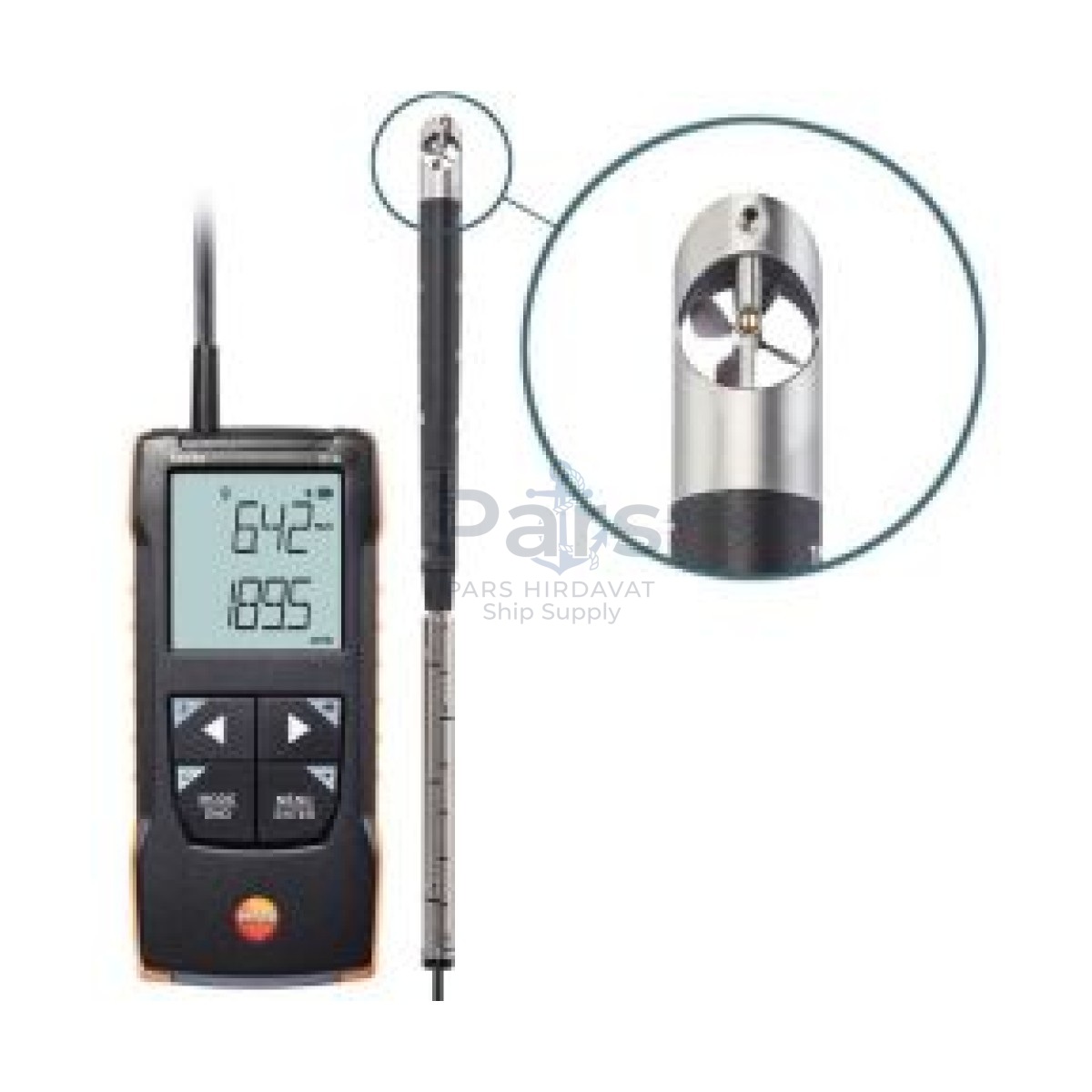 Testo 416 Kanal İçi Ölçümler İçin Anemometre