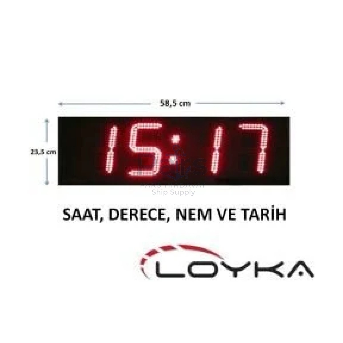 Büyük Led Ekran Dijital Saat ve Termometre