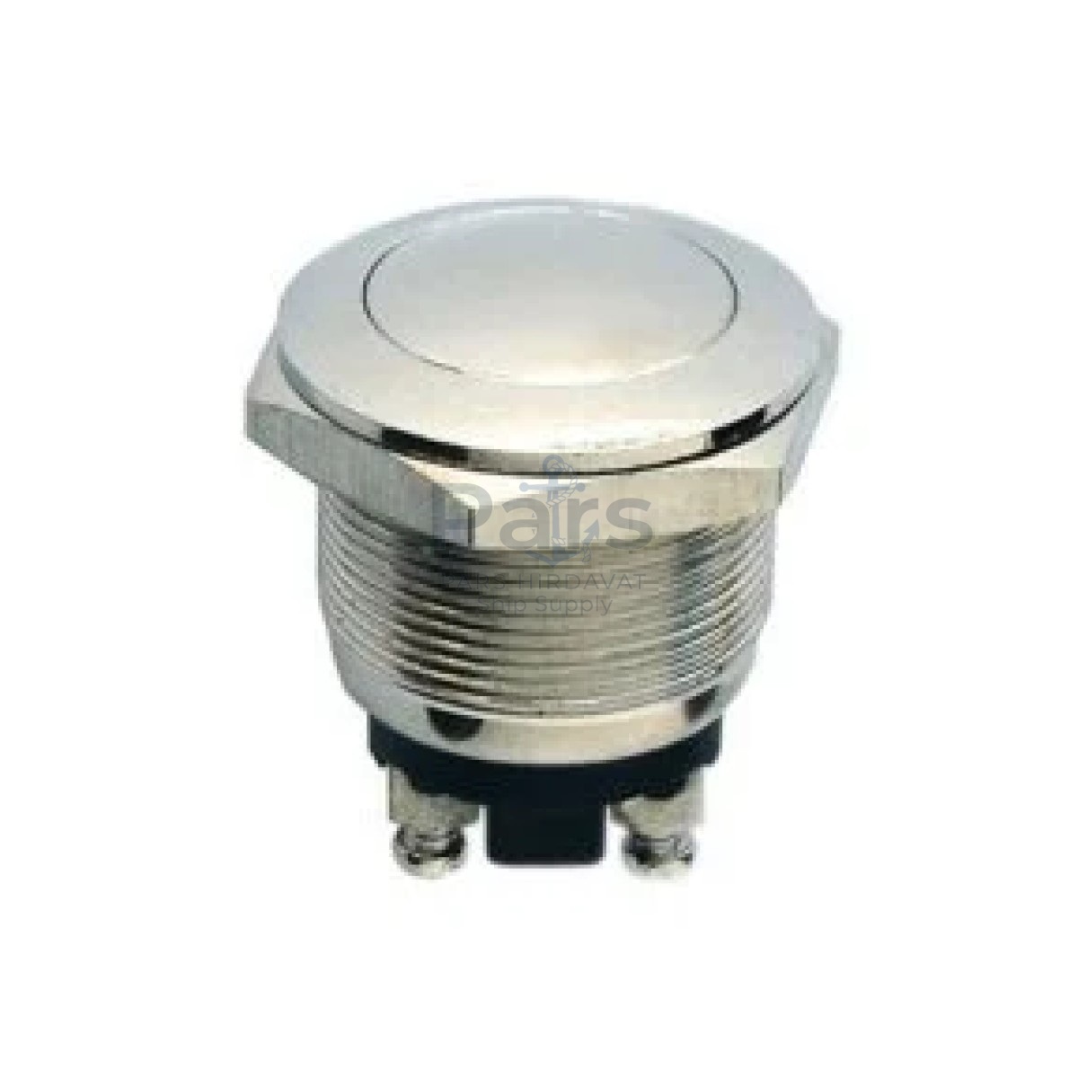 19 mm Işıksız Bombeli Kafa Yaylı Metal Buton