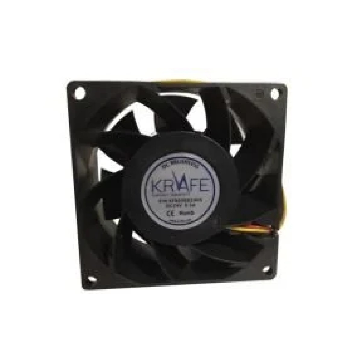 Krafe 80x80x38 24V DC 3 Kablolu Rulmanlı Fan