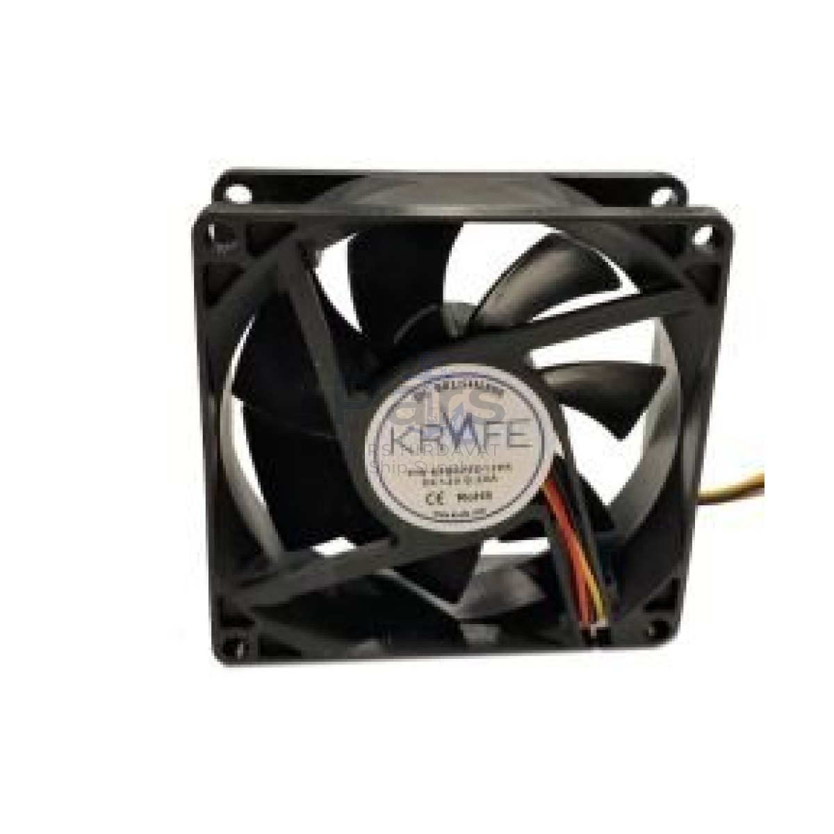 Krafe 80x80x25 12V DC 3 Kablolu Fan