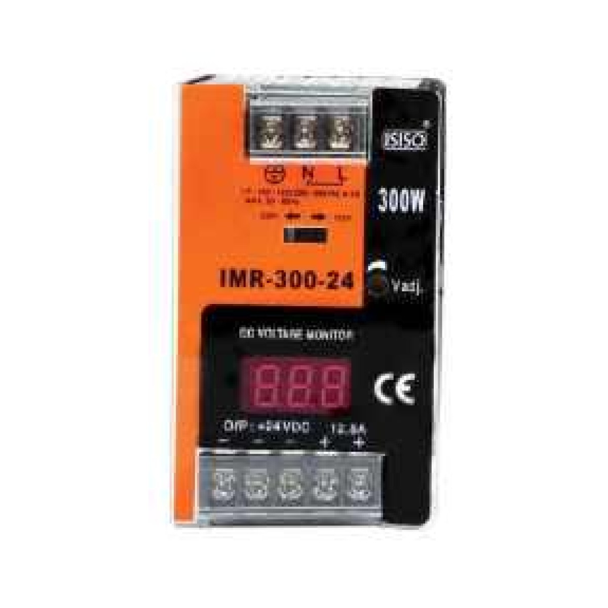 12VDC 25A 300W Dijital Göstergeli Ray Tipi Güç Kaynağı