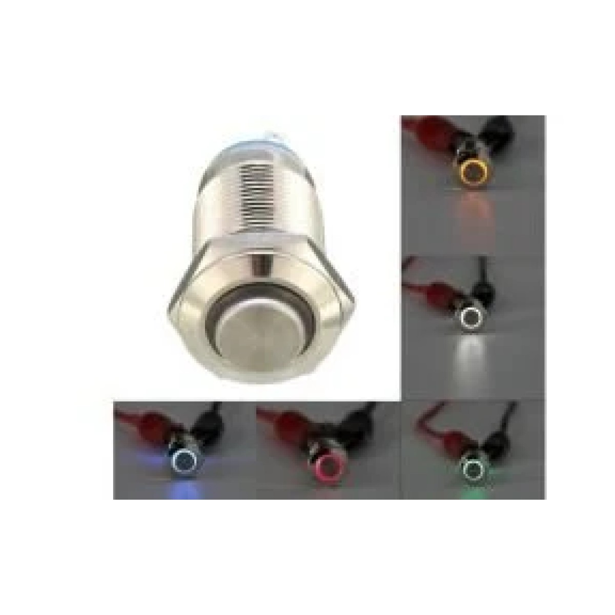 16 mm Işıklı Çıkık Kafa Kalıcı Metal Buton