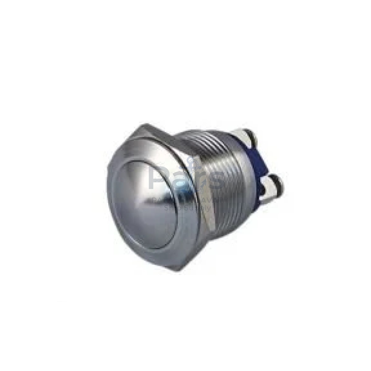 16 mm Işıksız Bombeli Kafa Yaylı Metal Buton
