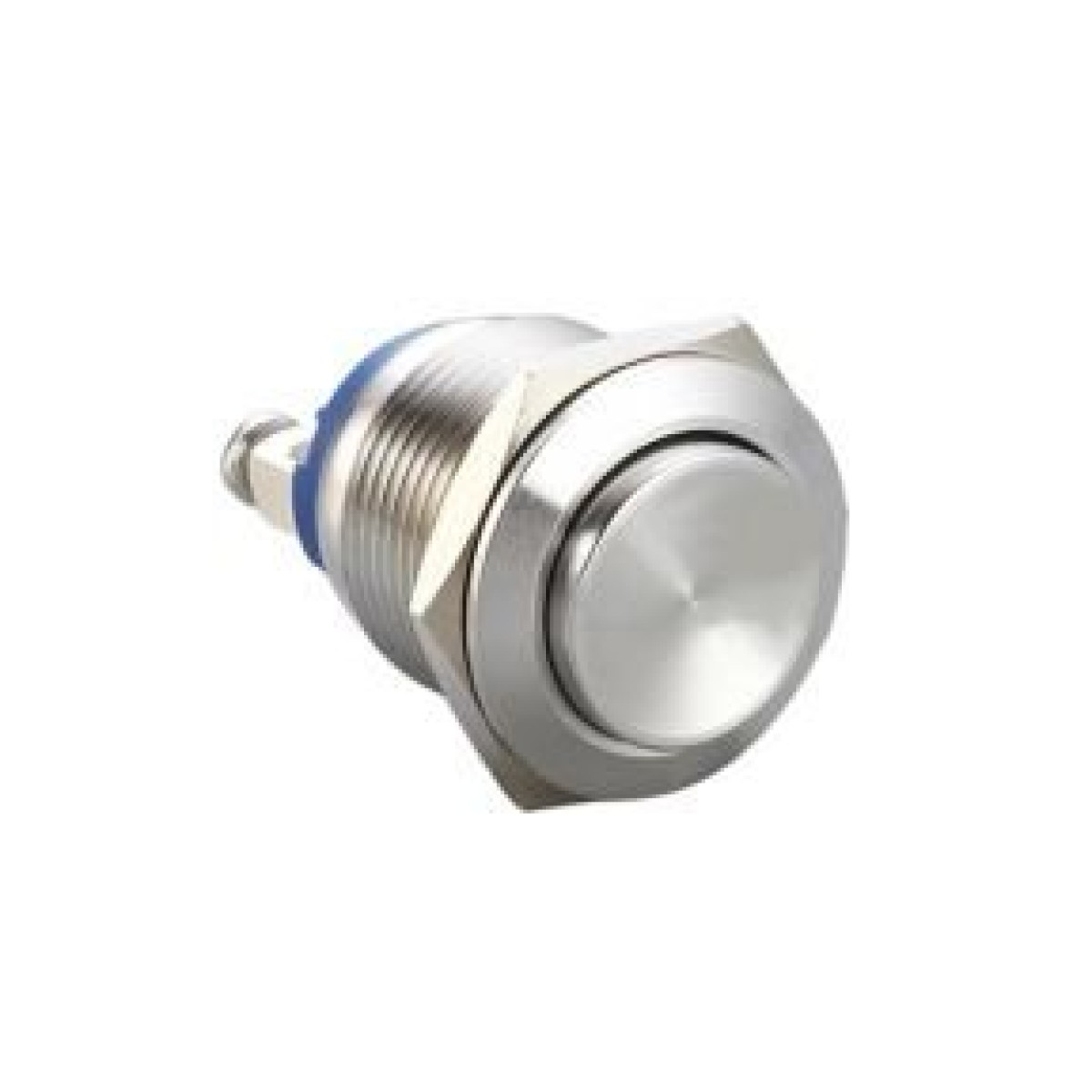 16 mm Işıksız Çıkık Kafa Yaylı Metal Buton