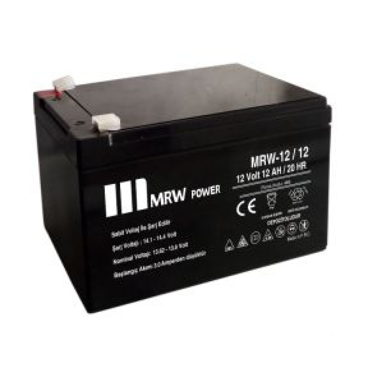 Mrw Power 12V 12AH Bakımsız Kuru Akü