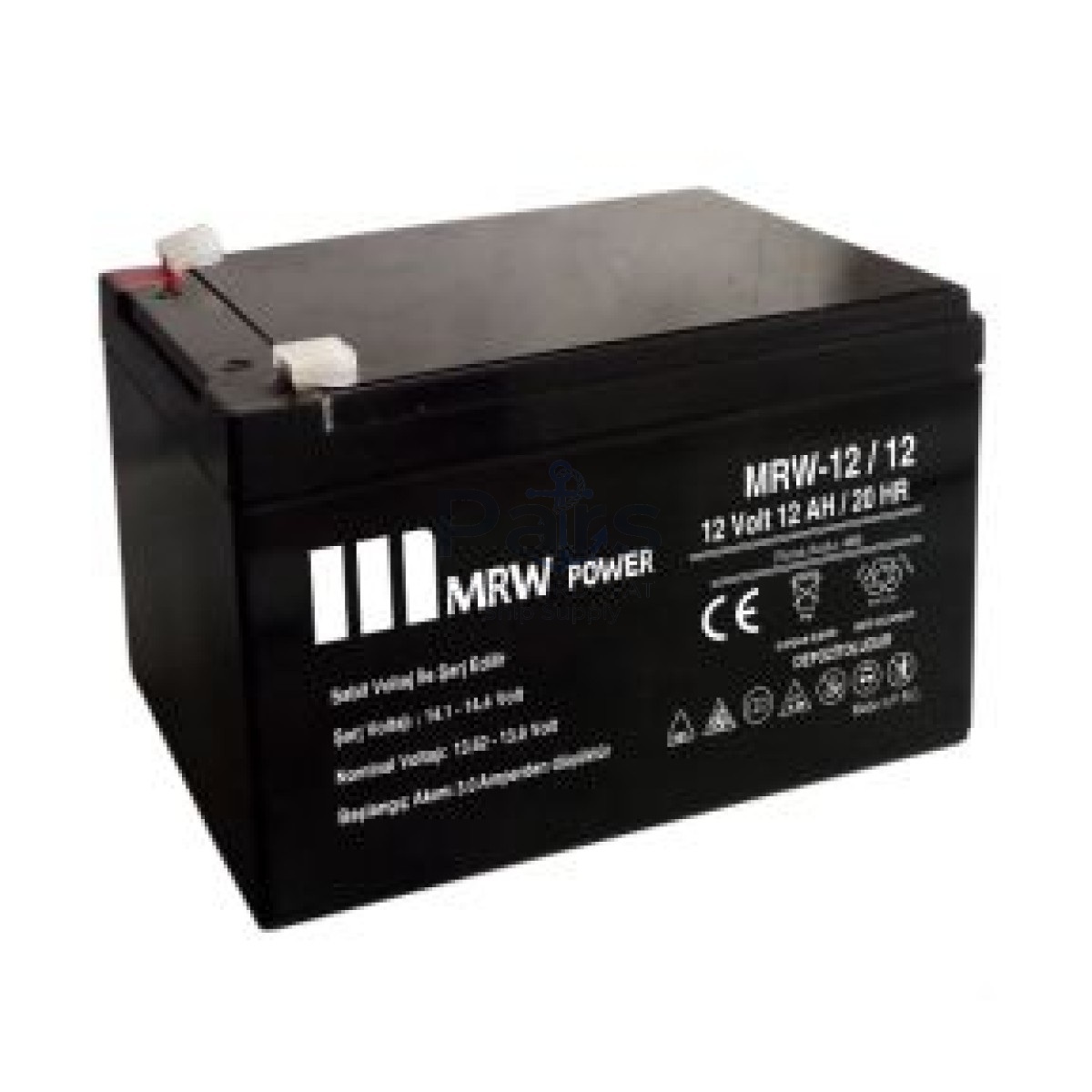 Mrw Power 12V 12AH Bakımsız Kuru Akü