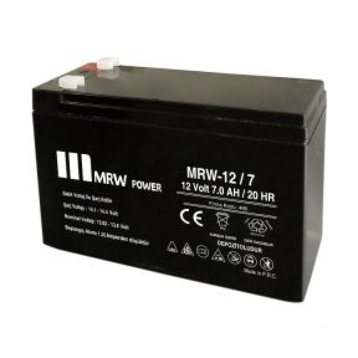 Mrw Power 12V 7AH Bakımsız Kuru Akü