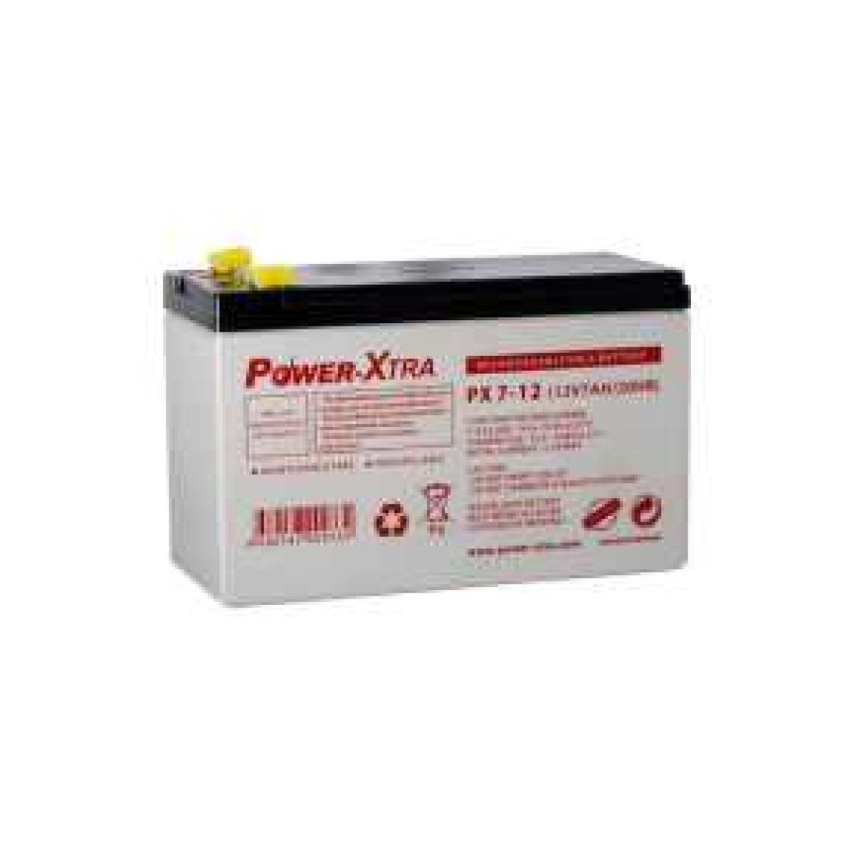 12V 7 Ah F1 Pin (ince) Bakımsız Kuru Akü