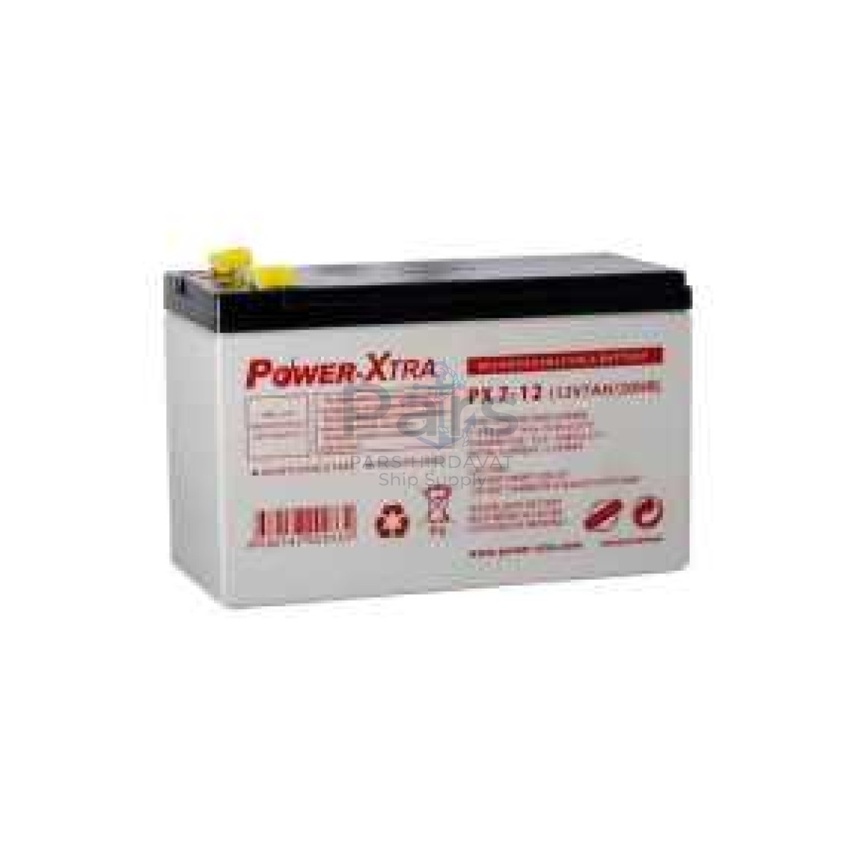 12V 7 Ah F1 Pin (ince) Bakımsız Kuru Akü