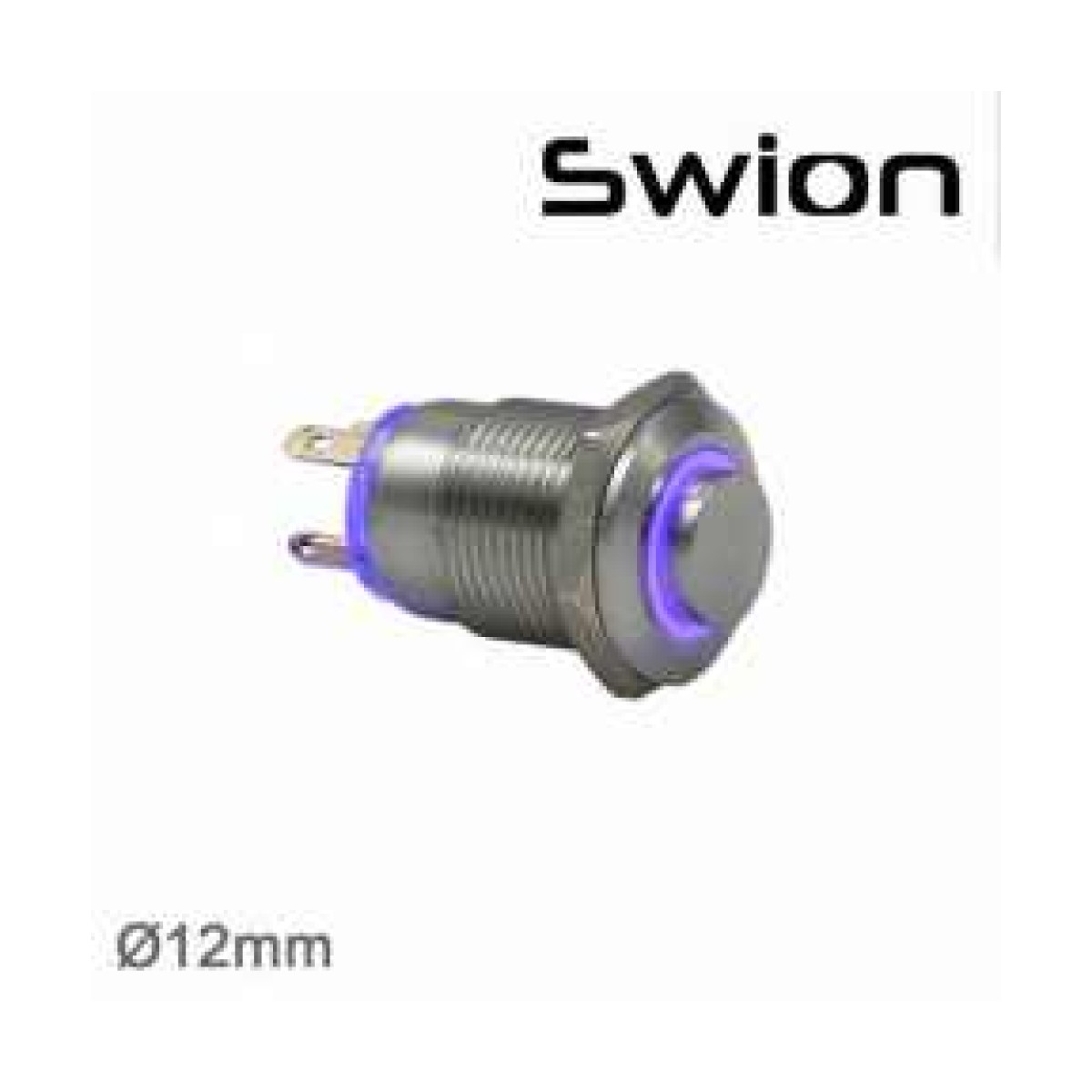 12mm Metal LED'li Yaylı Buton