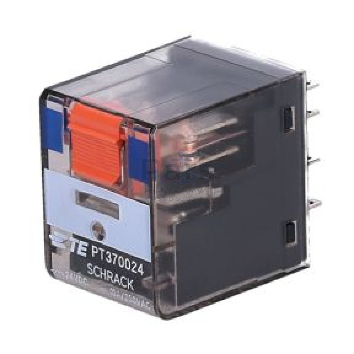 Schrack PT370024 24VDC 3C/O 10A End-Röle Test Butonlu