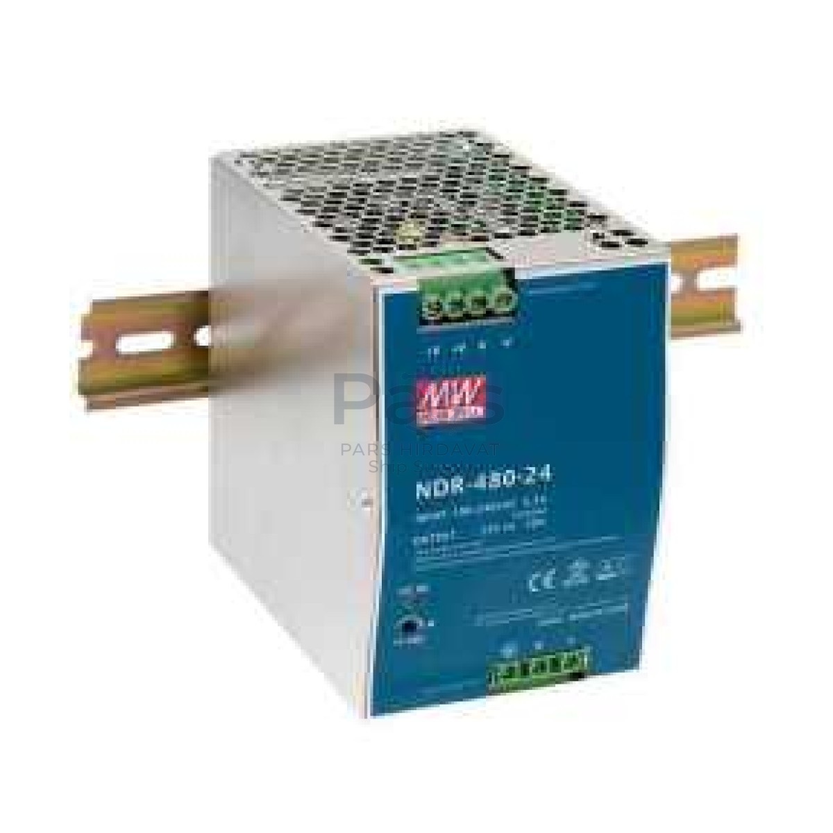 MeanWell 480W 24VDC 20A Ray Montaj Güç Kaynağı