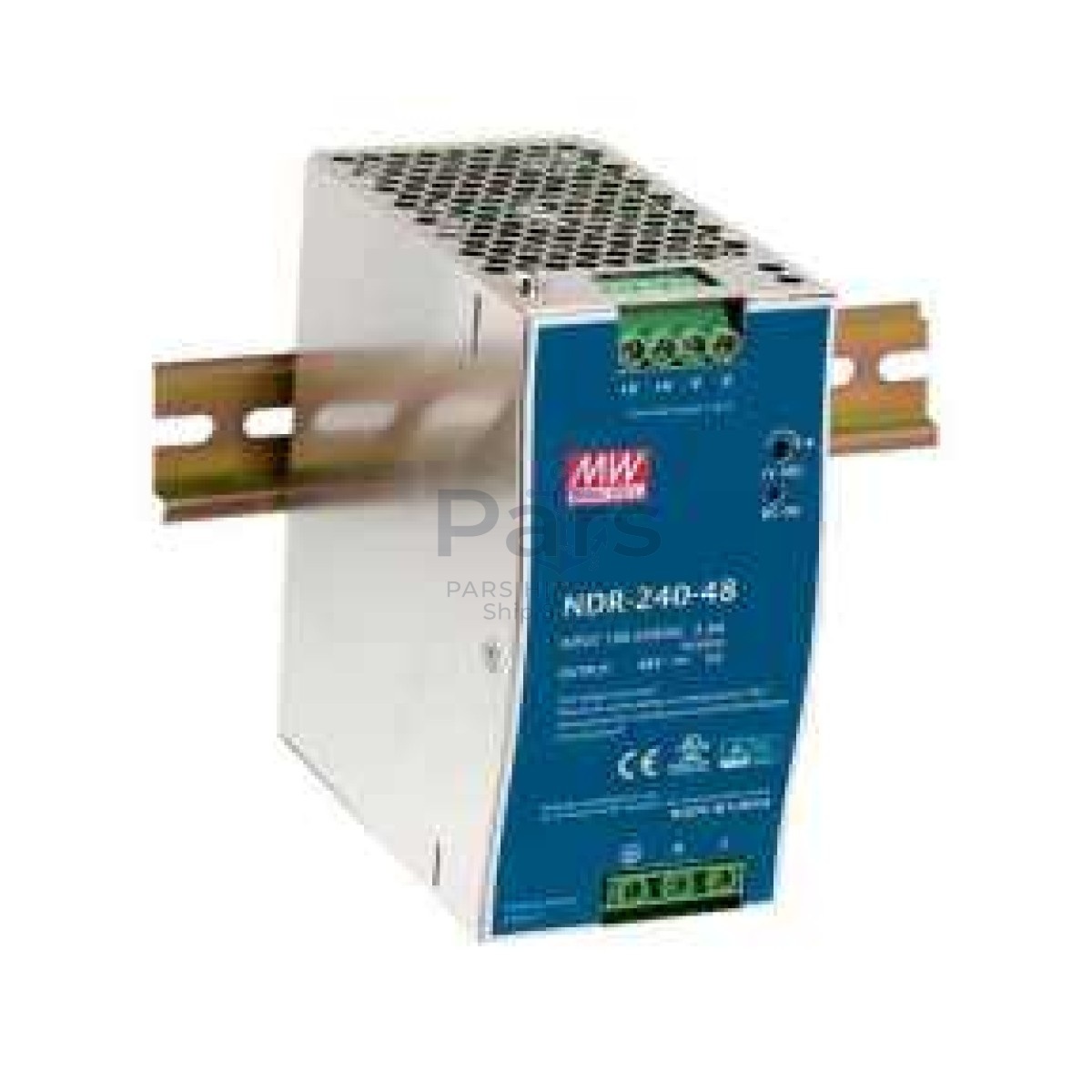 MeanWell 240W 48VDC 5A Ray Montaj Güç Kaynağı