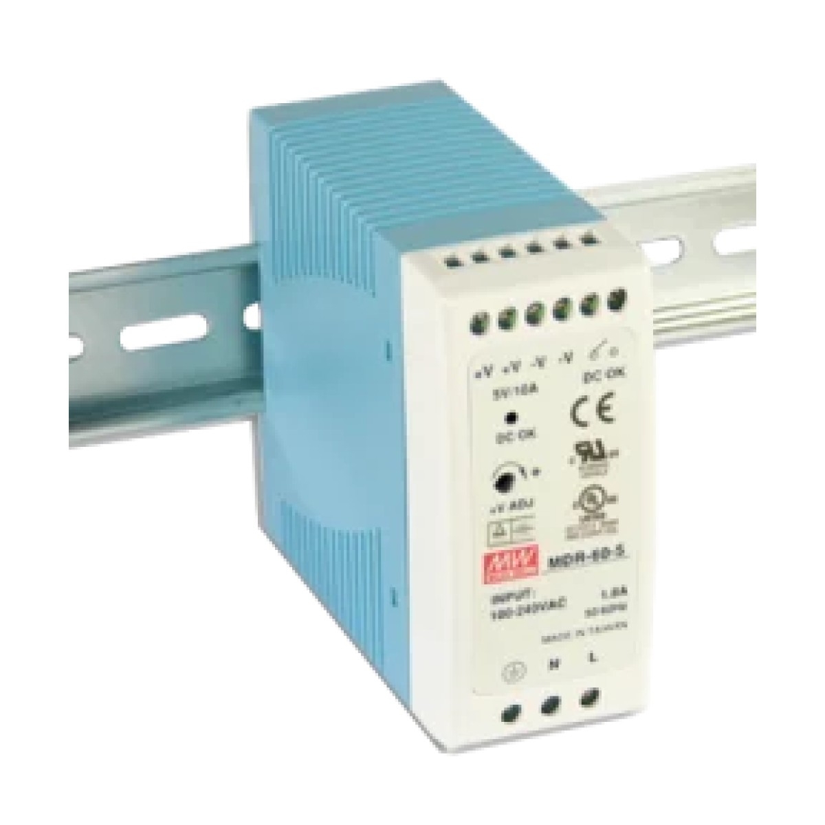 MeanWell 60W 24VDC 2.5A Ray Montaj Güç Kaynağı