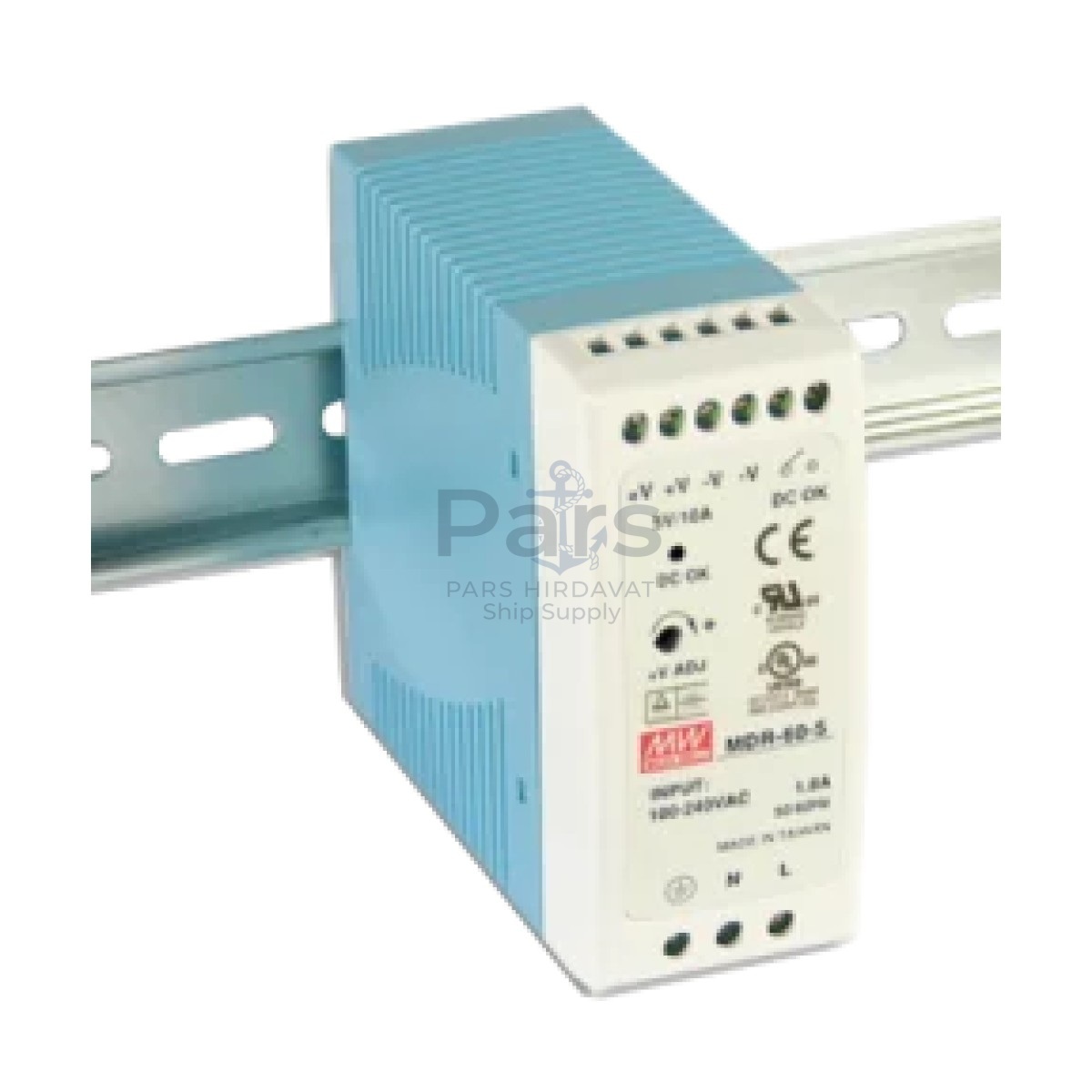 MeanWell 60W 12VDC 5A Ray Montaj Güç Kaynağı