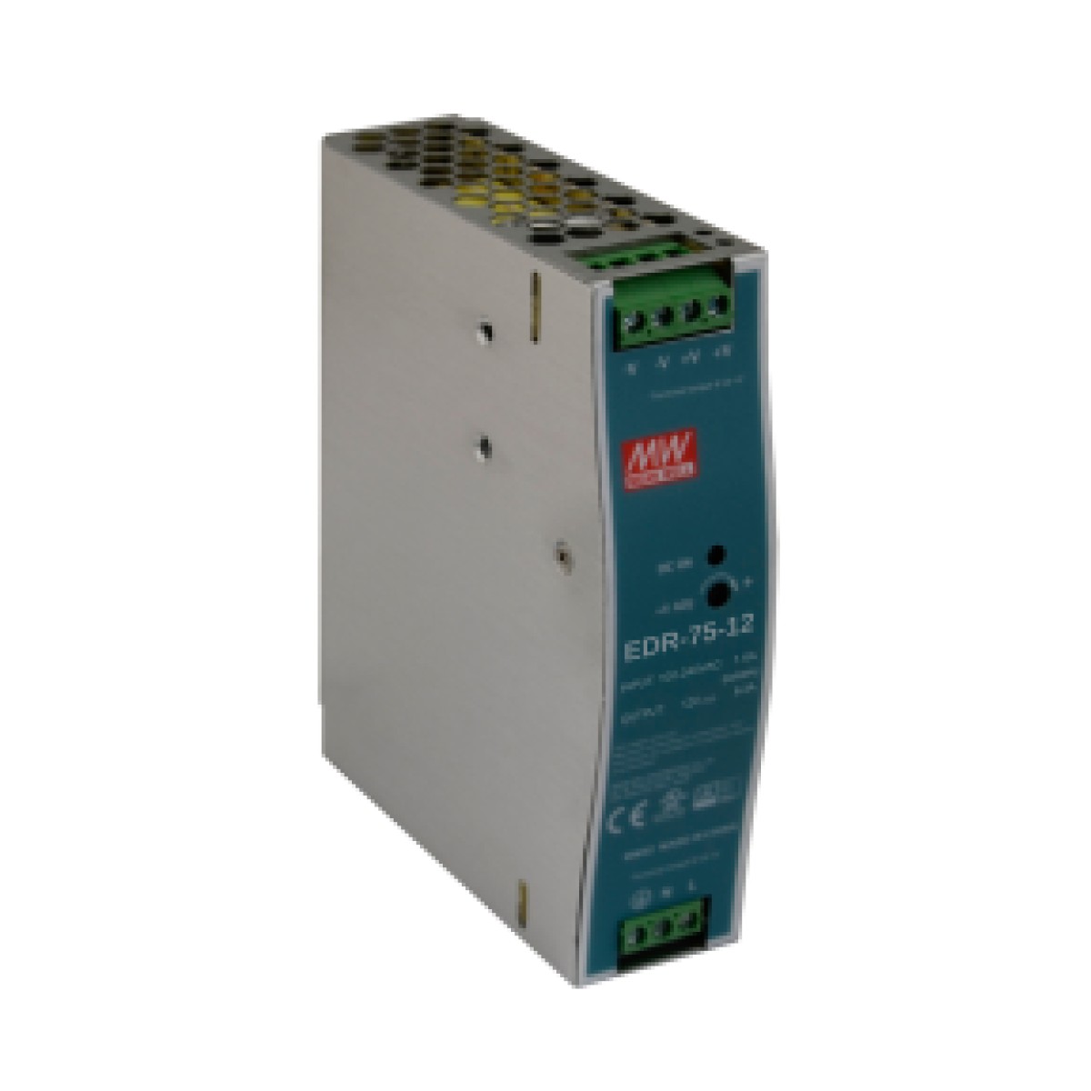 MeanWell 75W 12VDC 6,3A 90~264VAC Ray Montaj Güç Kaynağı