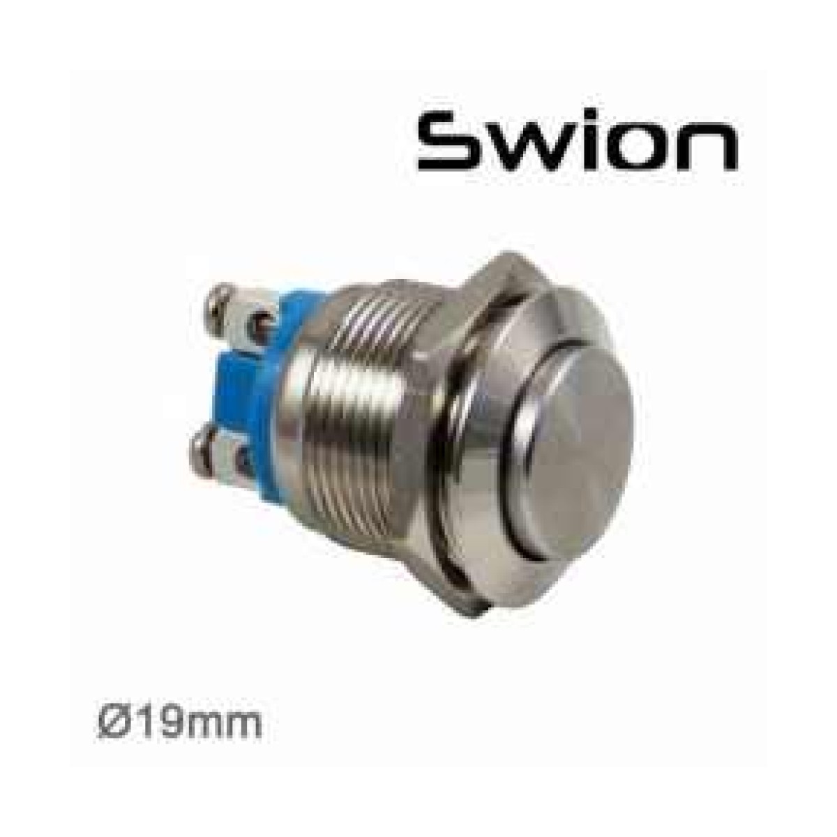 19mm Çıkık Kafa Metal Yaylı Buton