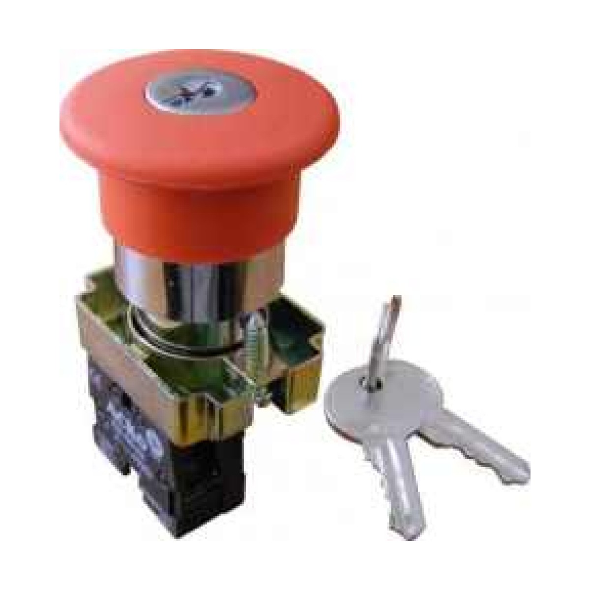 BS142 Kalıcı Anahtarlı Metal Acil Stop Butonu N/C