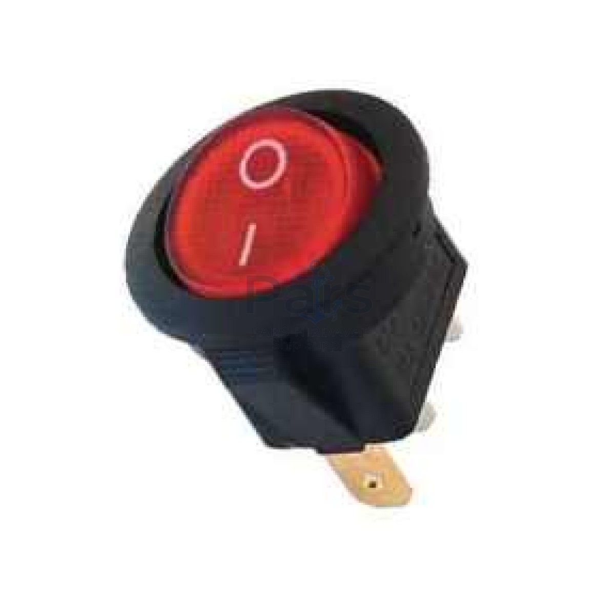 IC-131 Yuvarlak Işıklı Anahtar On-Off 3P Kırmızı
