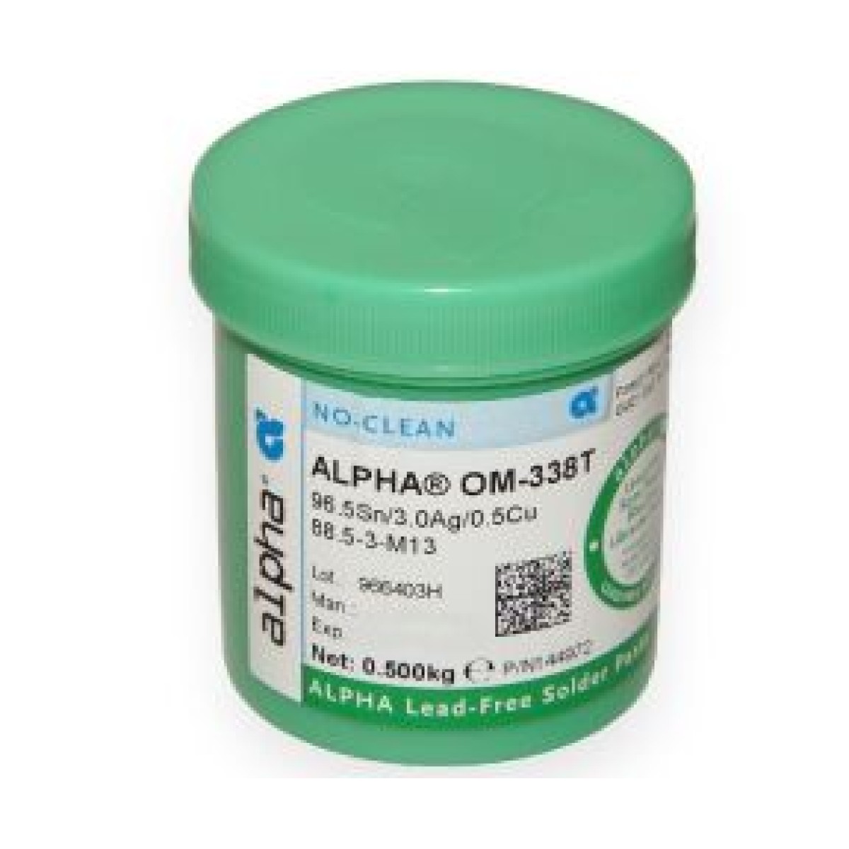Alpha OM338-PT SAC305 500gr Kurşunsuz Krem Lehim