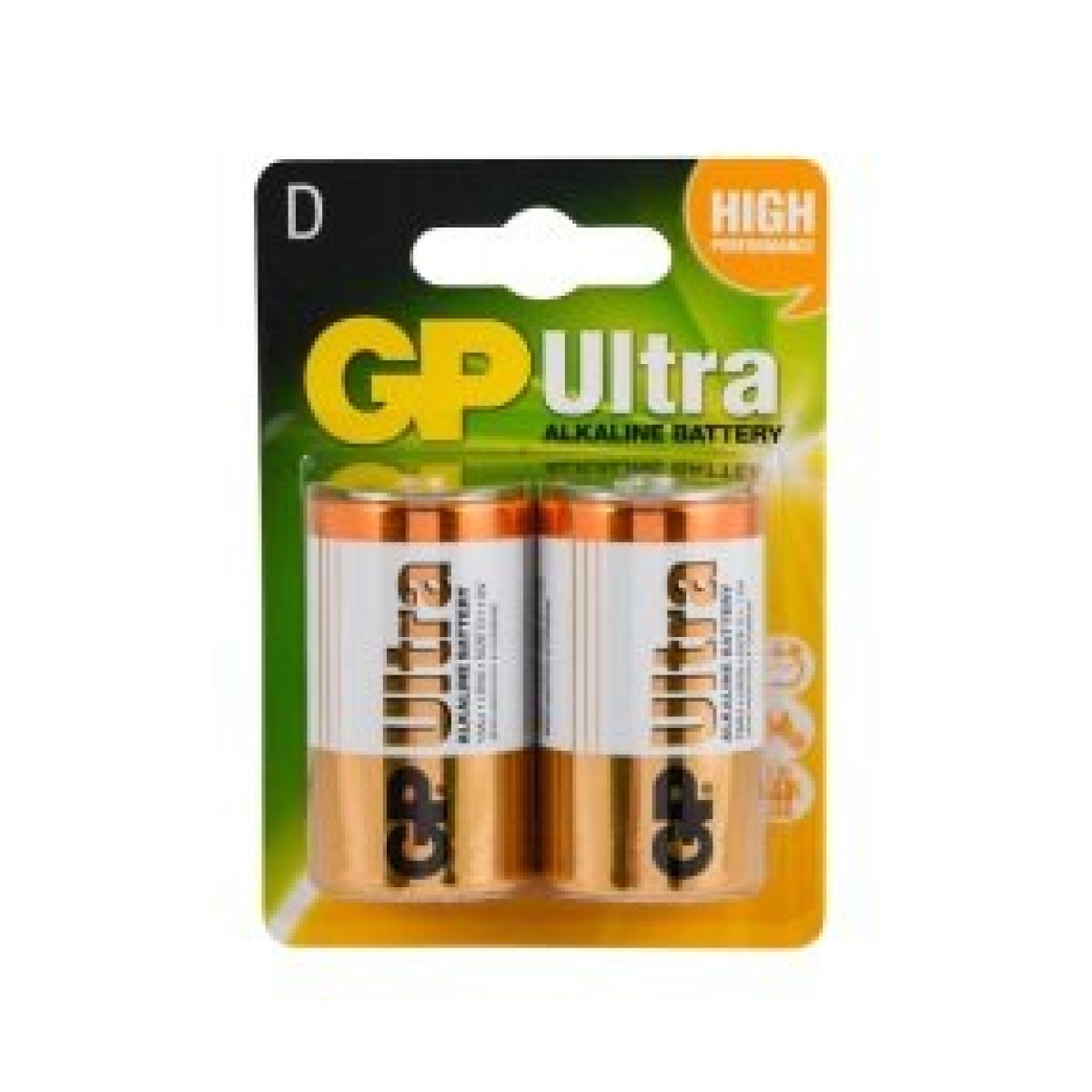 GP 13AU LR20 D Size Alkalin Pil (2 li Blister)
