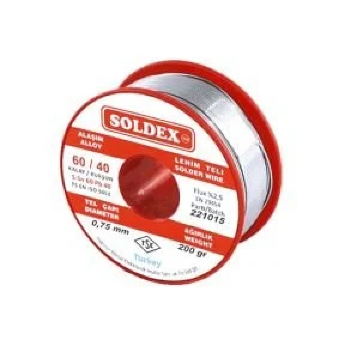Soldex Sn60 Pb40 0,75mm 200Gr Lehim Teli