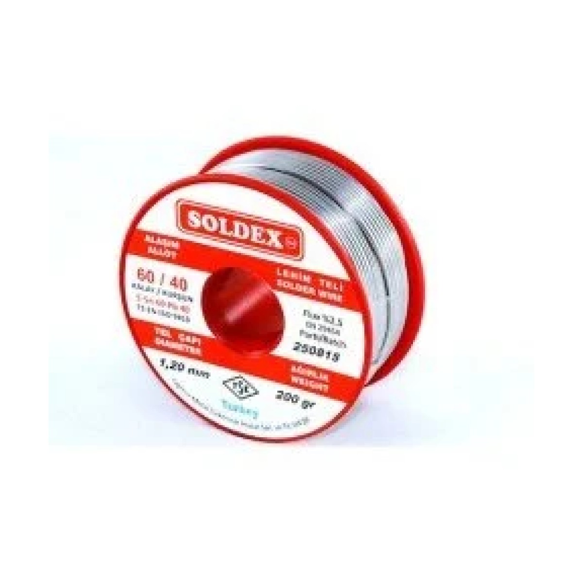 Soldex Sn60 Pb40 1,20mm 200Gr Lehim Teli