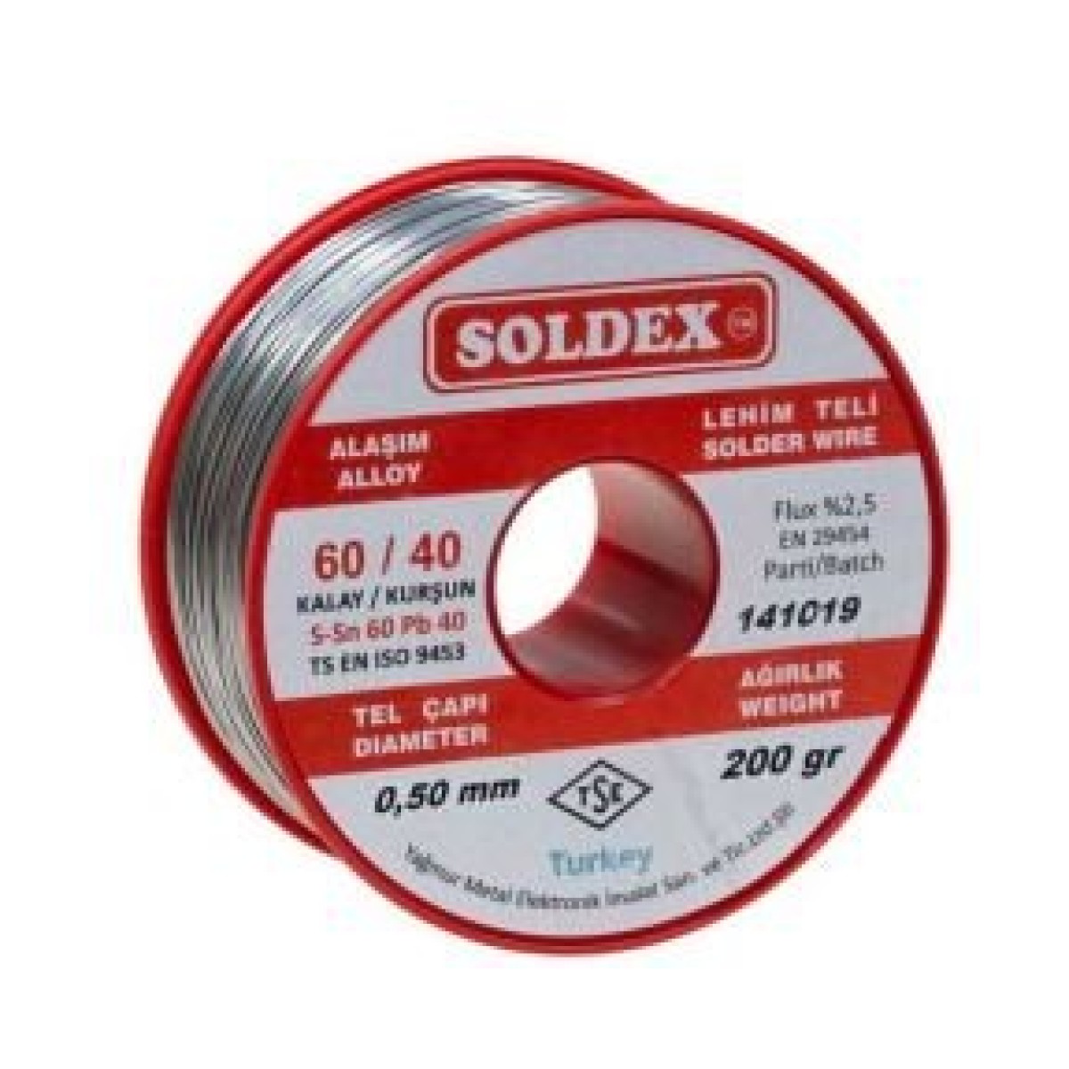 Soldex Sn60 Pb40 0,50mm 200Gr Lehim Teli