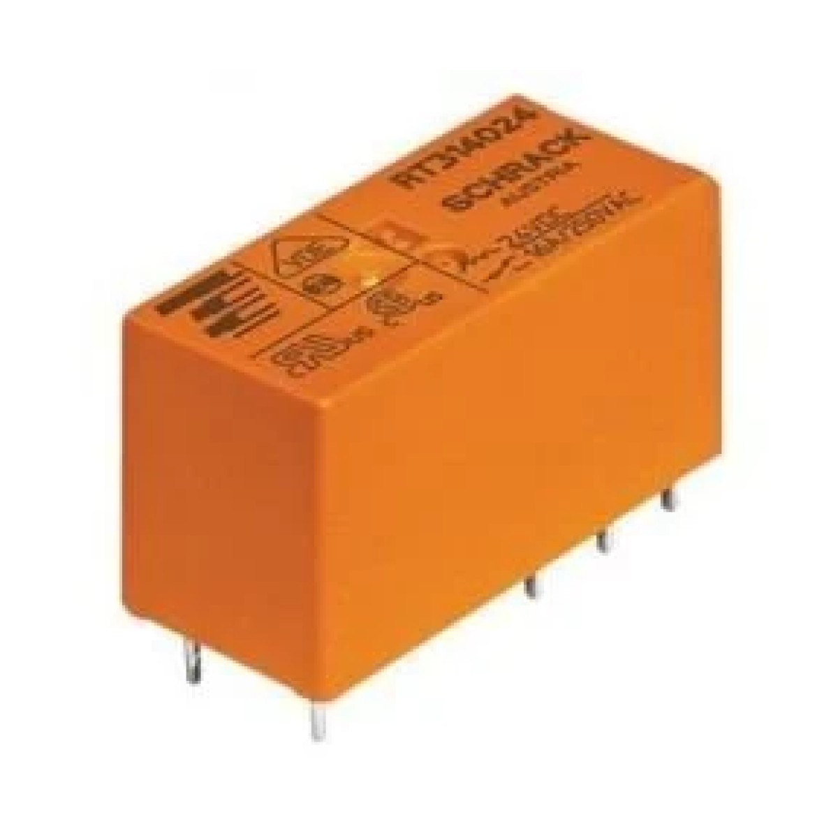 Schrack RT314024 24VDC 1C/O 16A Pcb Röle 8 Pin