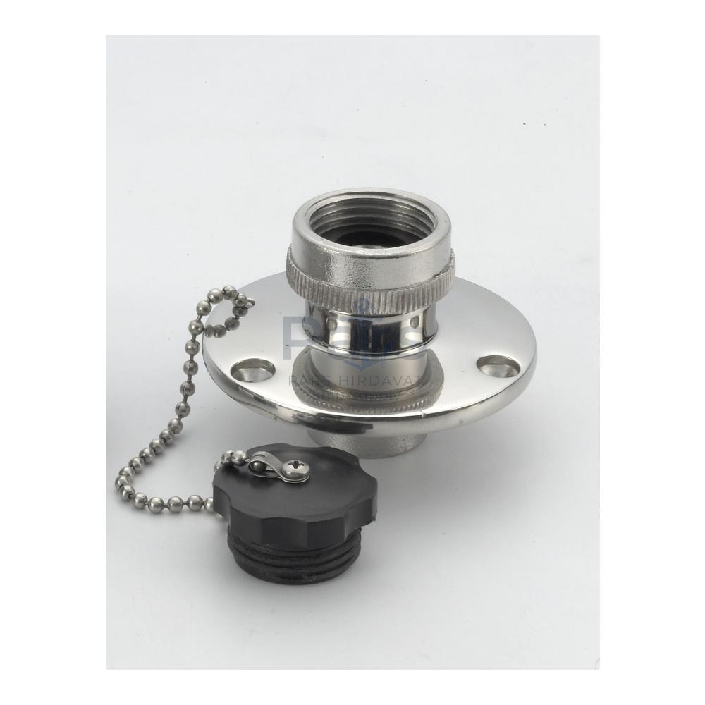 SU GİRİŞİ, AISI 316 PASLANMAZ ÇELİK 1/2" - Ø70mm