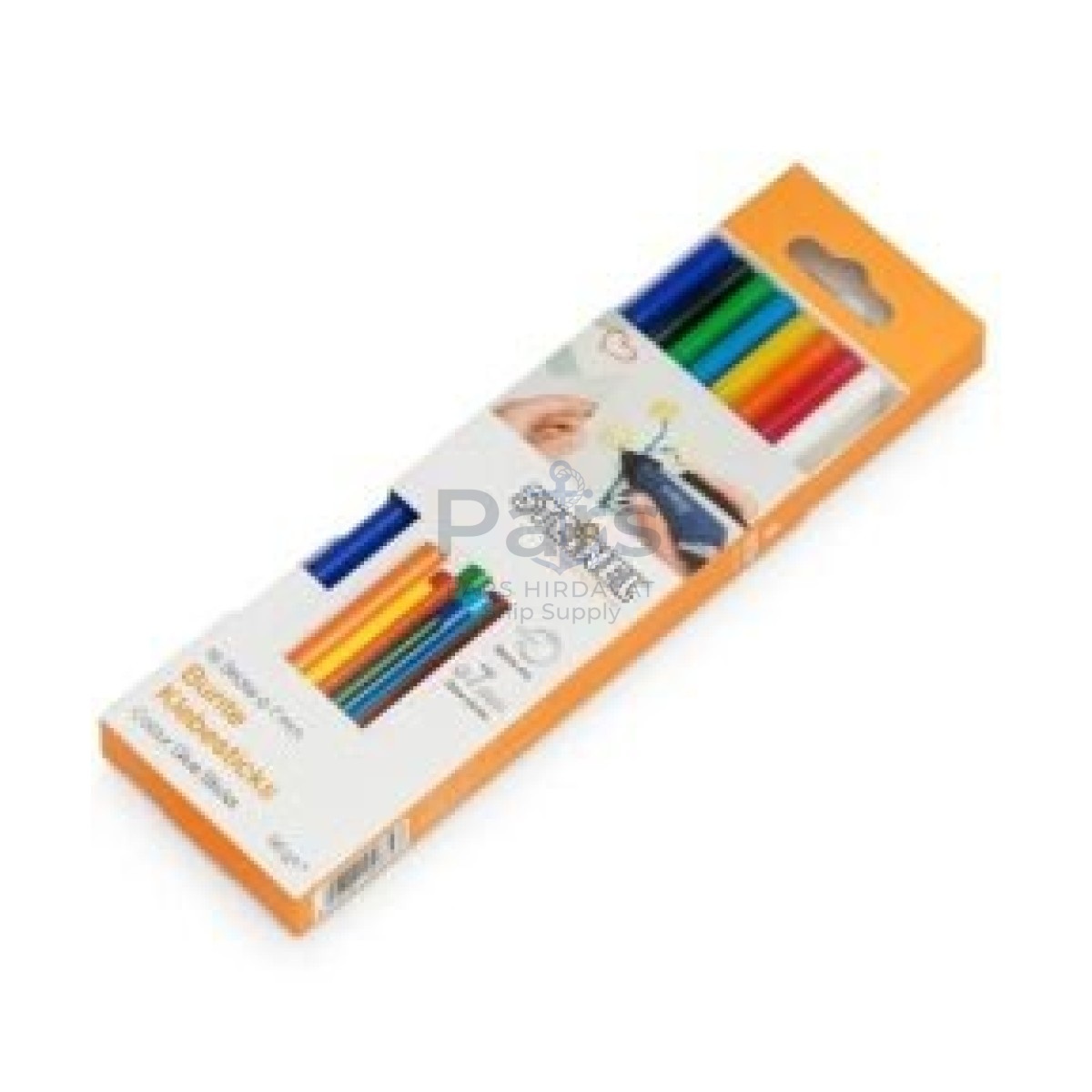Steinel Karışık Renkli 7mm Mum Silikon Çubuk 16 pcs