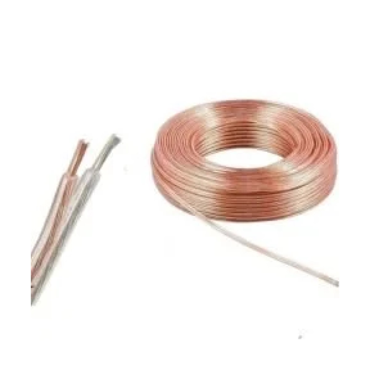2x0,22mm Şeffaf Kordon Kablo 100 Metre