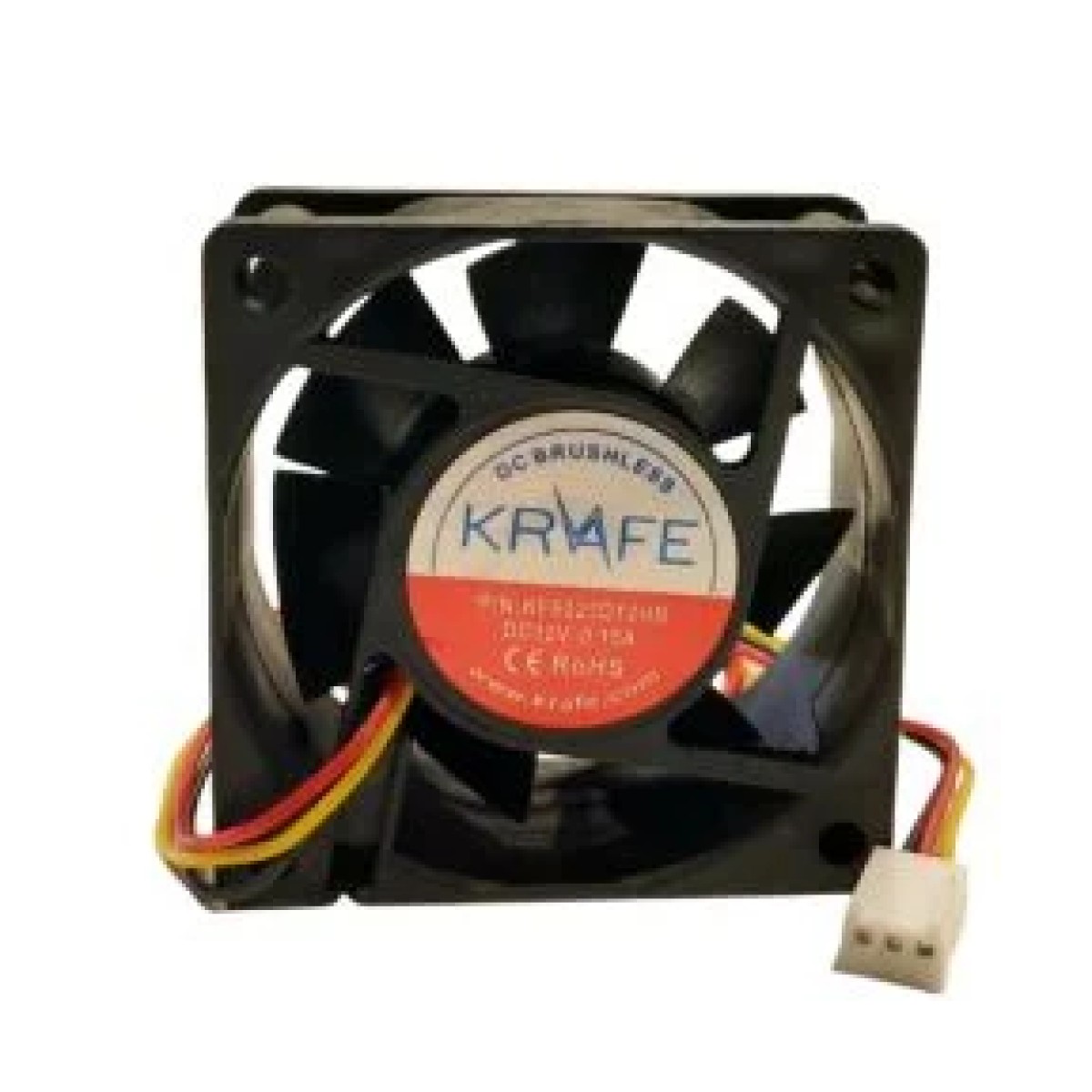 Krafe 60x60x25 12V Dc 3 Kablolu Rulmanlı Fan