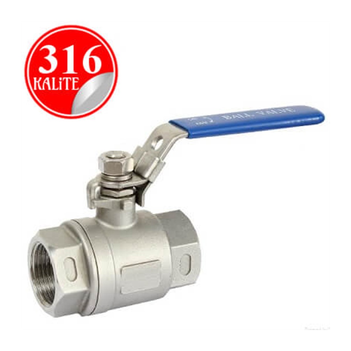 Paslanmaz Çelik 316 Kalite Küresel Vana - 1" (DN25)