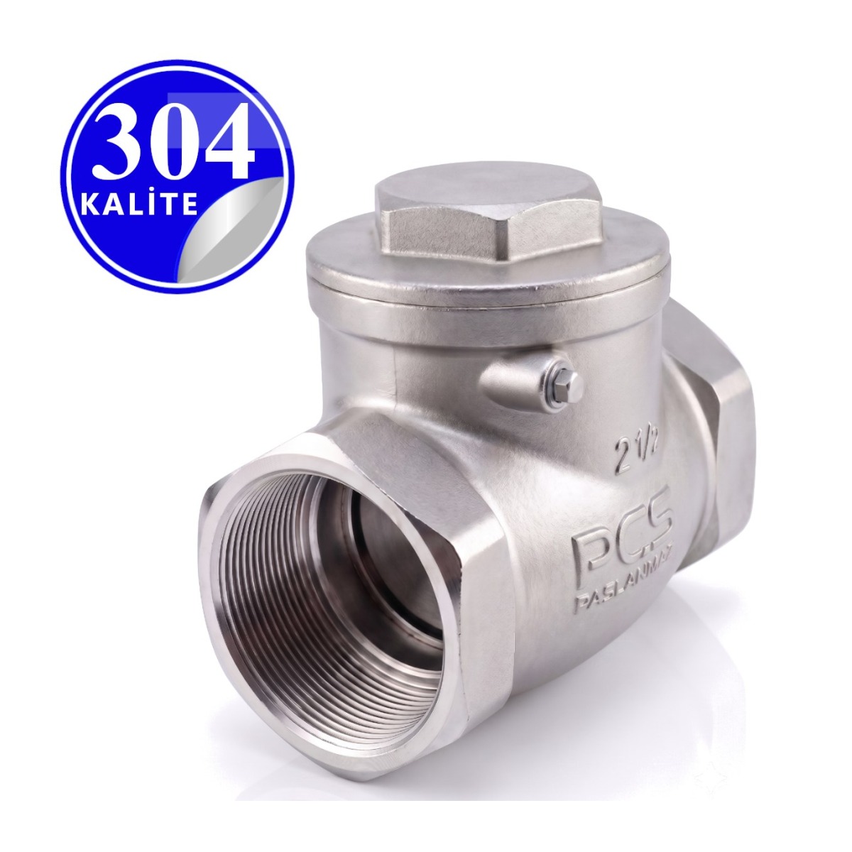 Paslanmaz Çelik 304 Kalite Çalpara Çekvalf - 1" (DN25)
