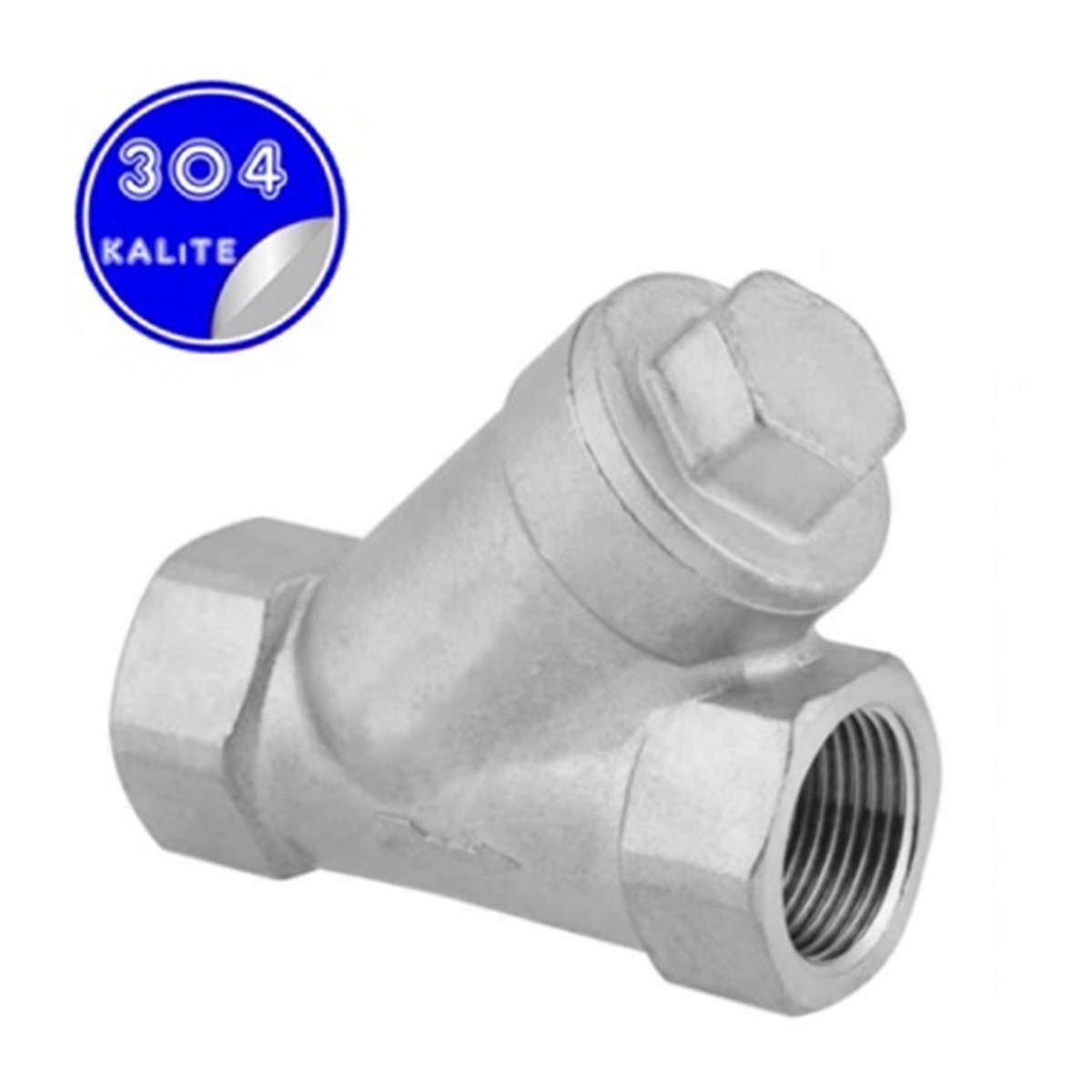 Paslanmaz Çelik Aısı 304 Pislik Tutucu - 1/2" (DN15)