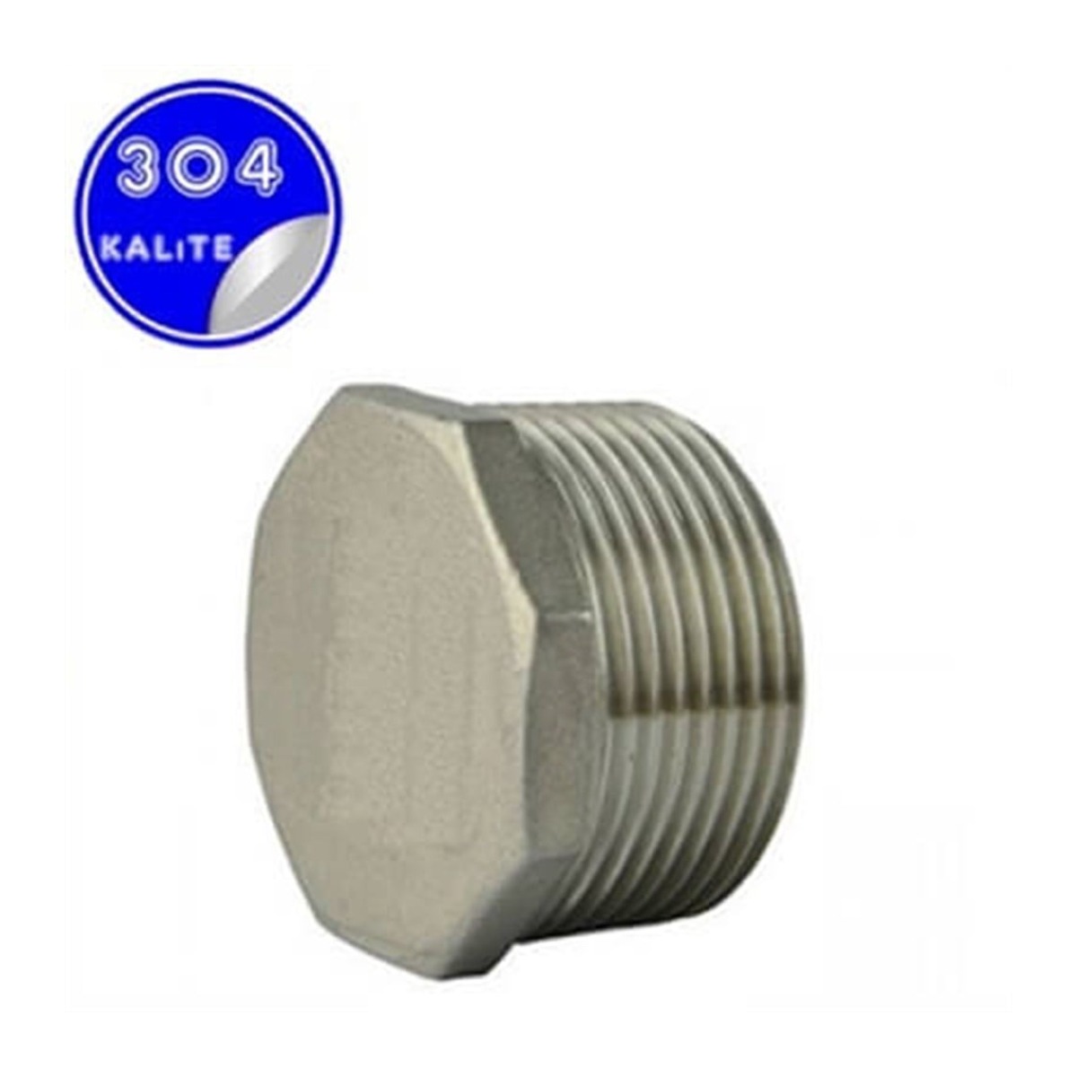 Paslanmaz Çelik 304 Kalite Kör Tapa - 1/8" (DN6)